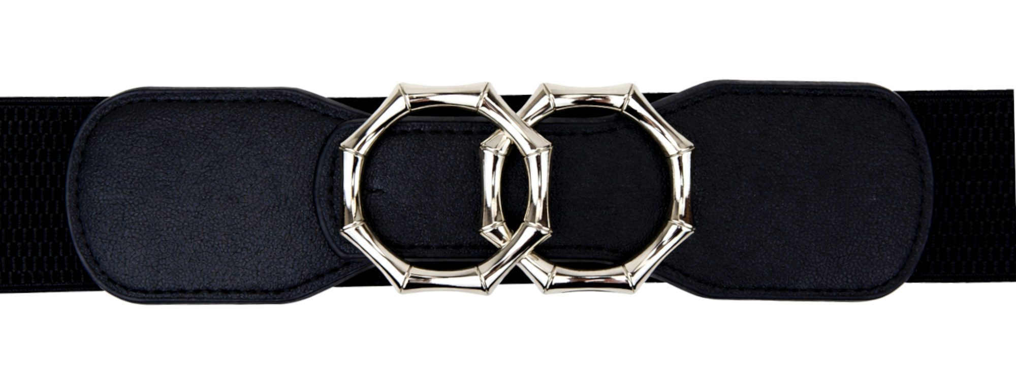 Ella Jonte Stretchgürtel Elastischer Taillengürtel mit Silberschnalle