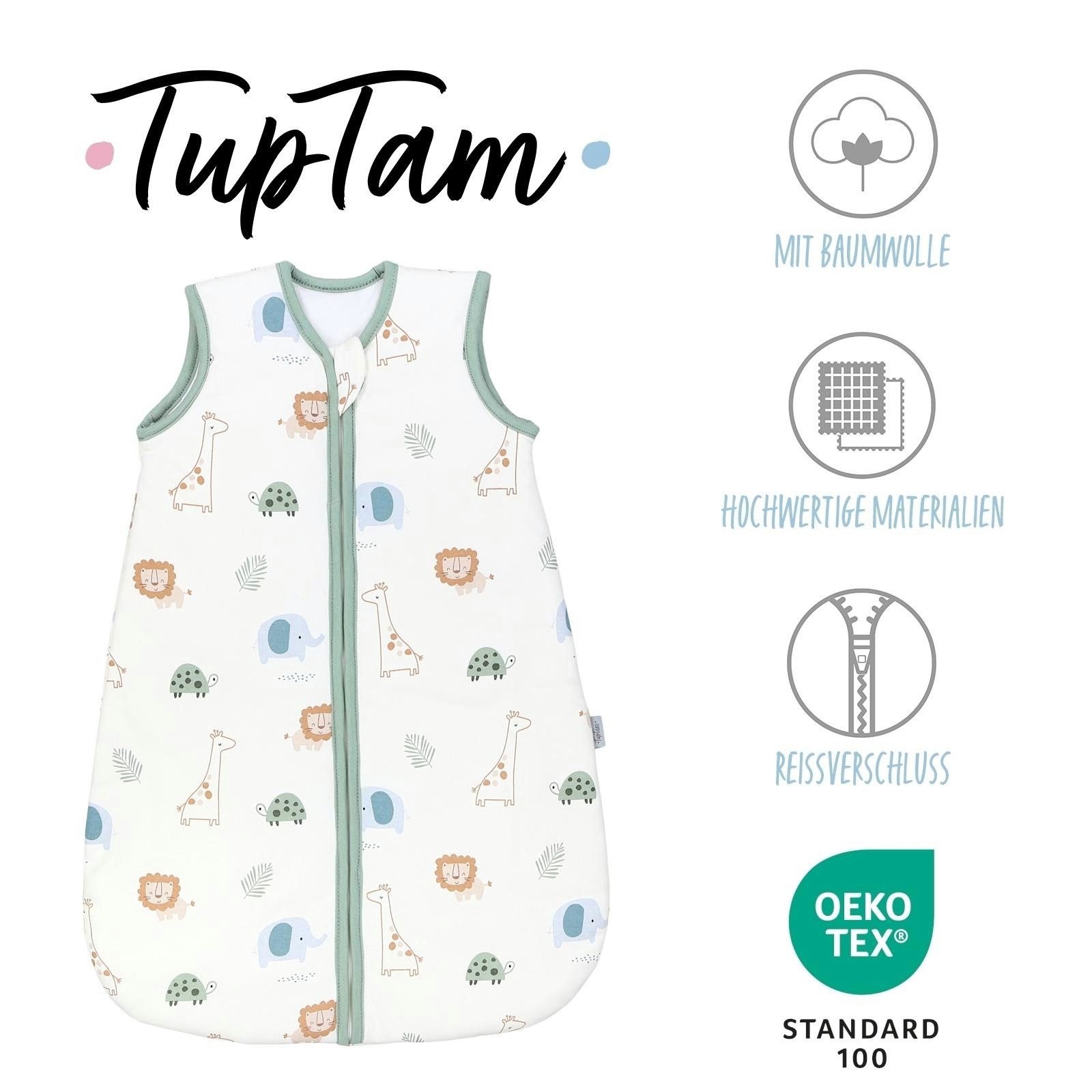 TupTam Babyschlafsack Kugelschlafsack ohne Ärmel 2.5 TOG Ganzjahr – Bild 2 von 5