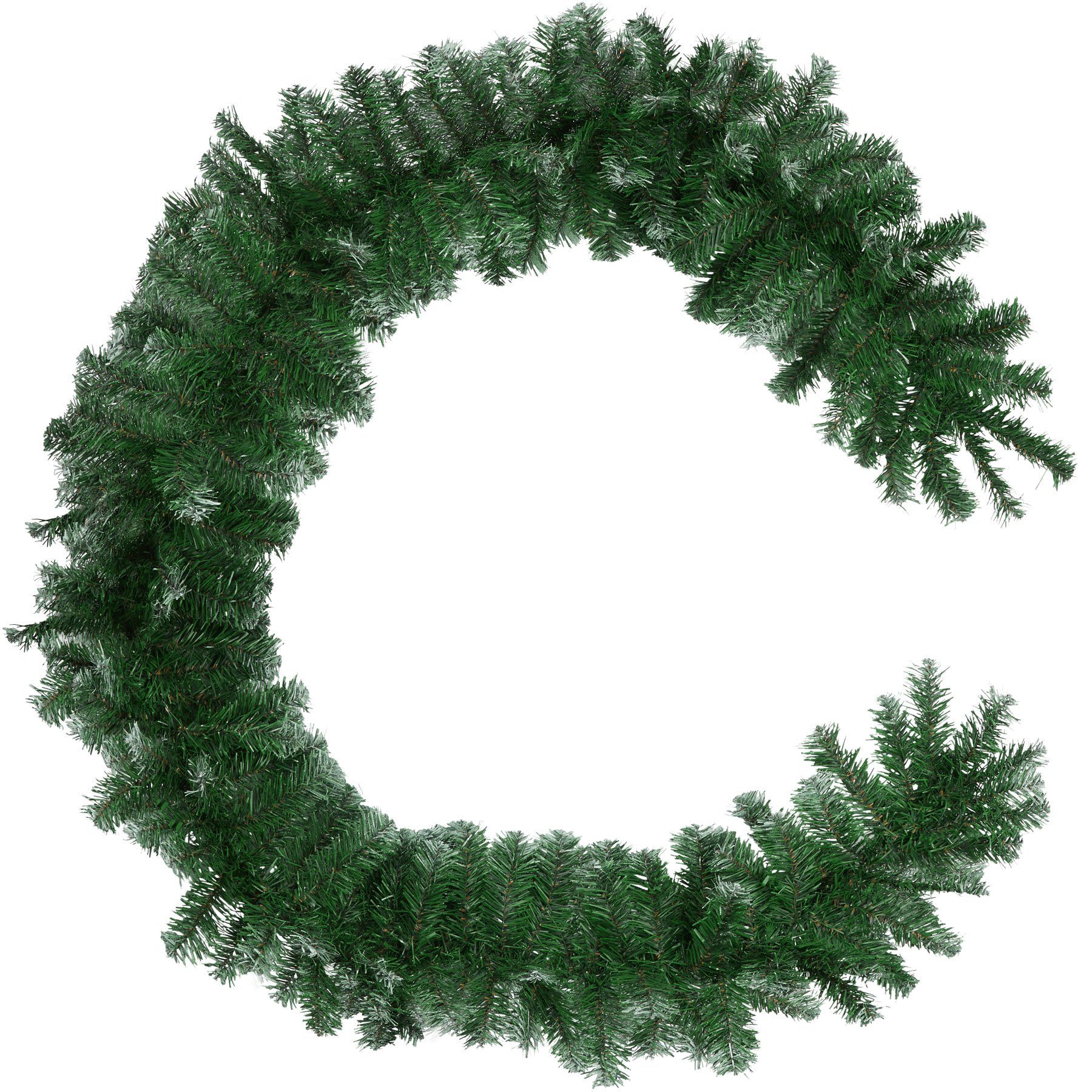 tectake Girlanden Weihnachtsgirlande, künstlich, mit weißen Spitzen