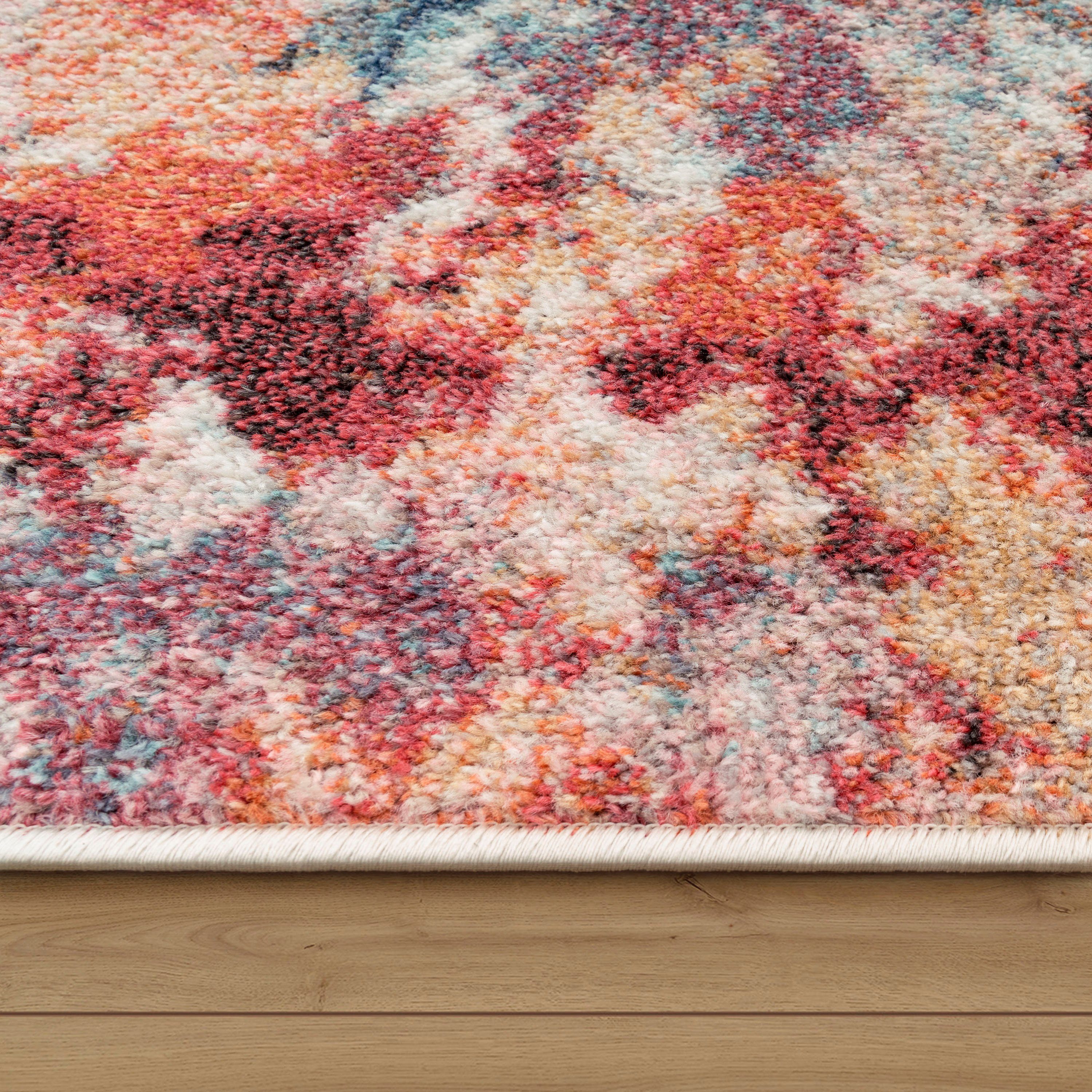 Paco Home Teppich Ryan 932, rechteckig, Höhe: 12 mm, Kurzflor, modernes abstraktes Design, Wohnzimmer, Schlafzimmer