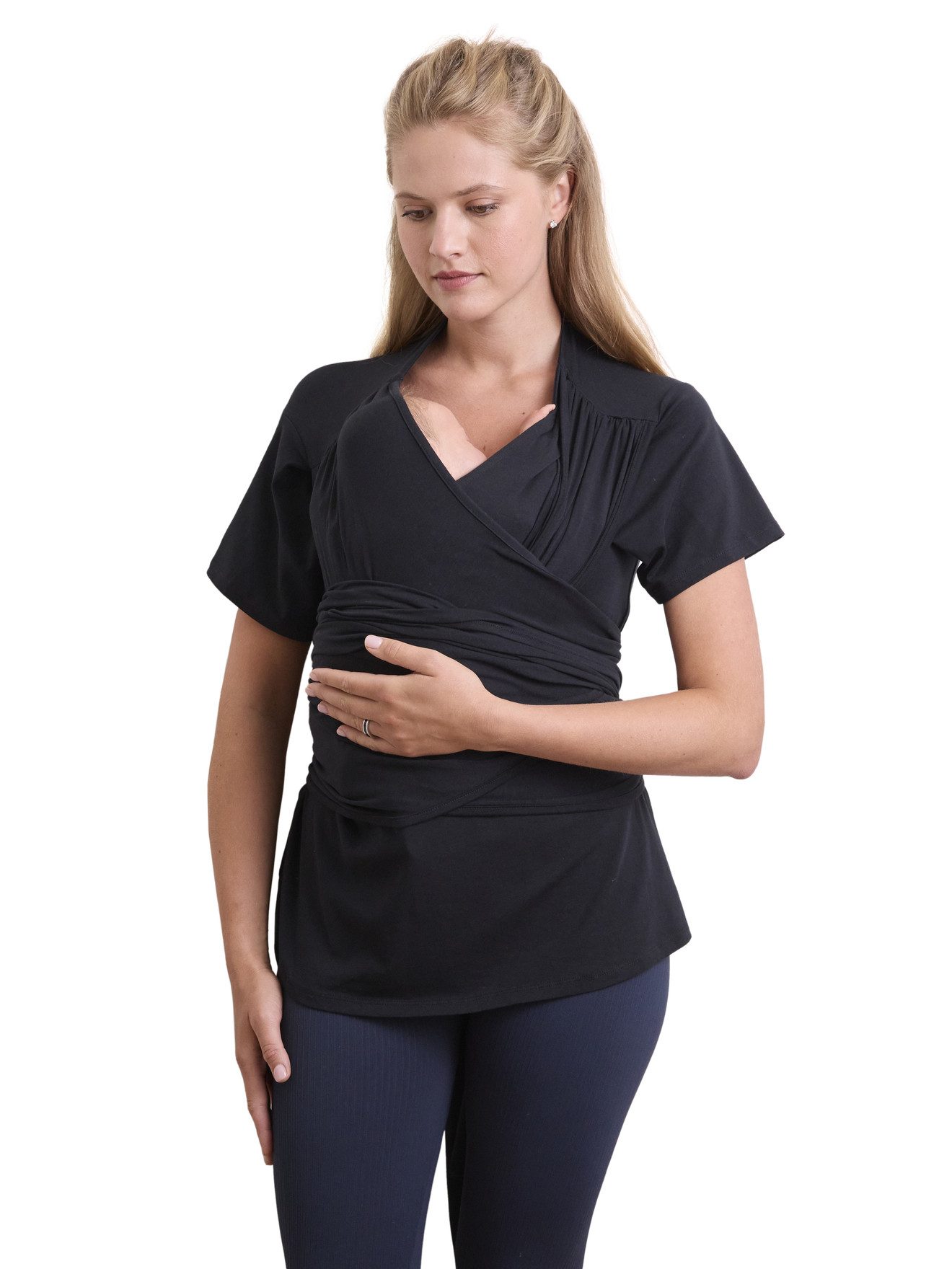 vertbaudet Umstandsshirt Eltern-Trageshirt, Bio-Baumwolle