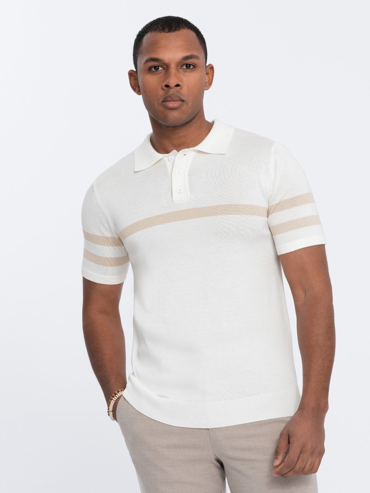 OMBRE Poloshirt Herren-Poloshirt aus weichem Strick günstig online kaufen