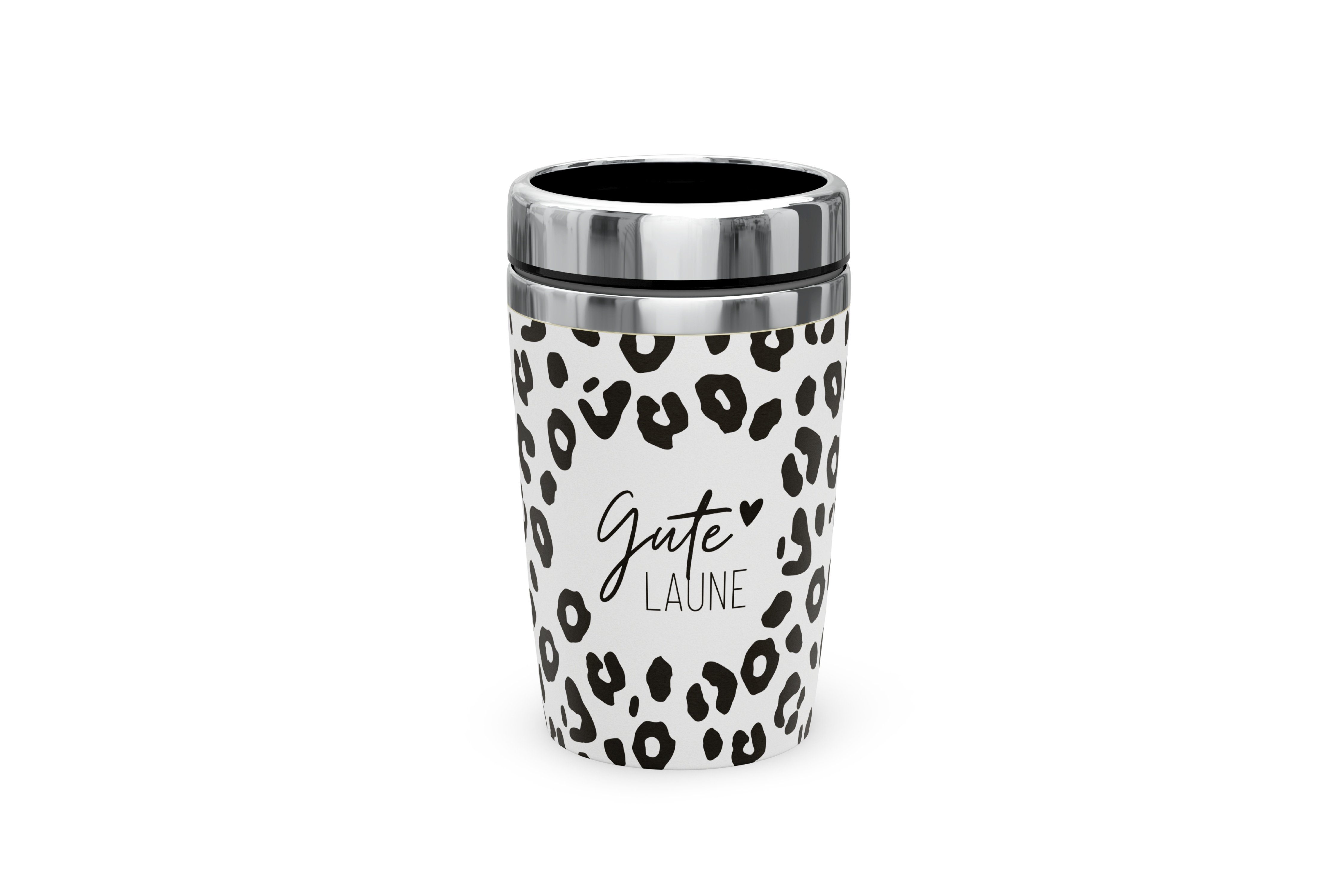 La Vida Thermobecher Thermobecher Thermokaffeebecher To Go 240ml la vida "Gute Laune", Material: Edelstahl