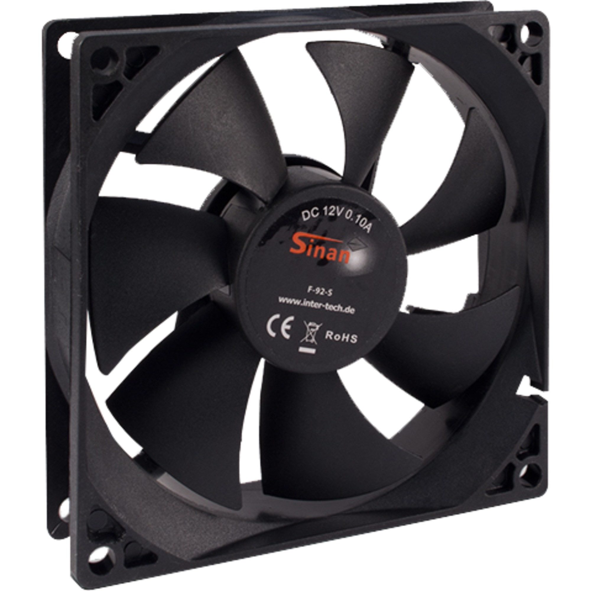 Gehäuselüfter Inter-Tech F-92-S 92x92x25mm, Gehäuselüfter