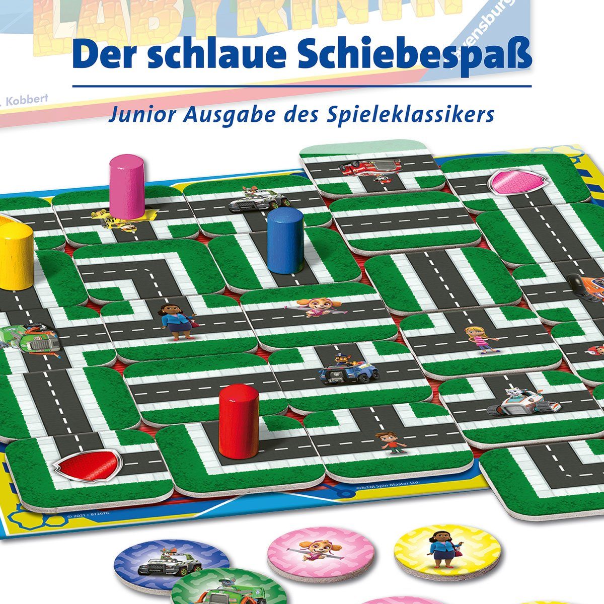 Ravensburger Spiel PAW Patrol Junior Labyrinth, Strategiespiel, Made in Europe