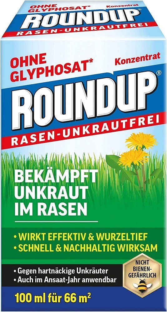 ROUNDUP Unkrautbekämpfungsmittel Roundup Rasen Unkrautfrei Konzentrat 100 ml