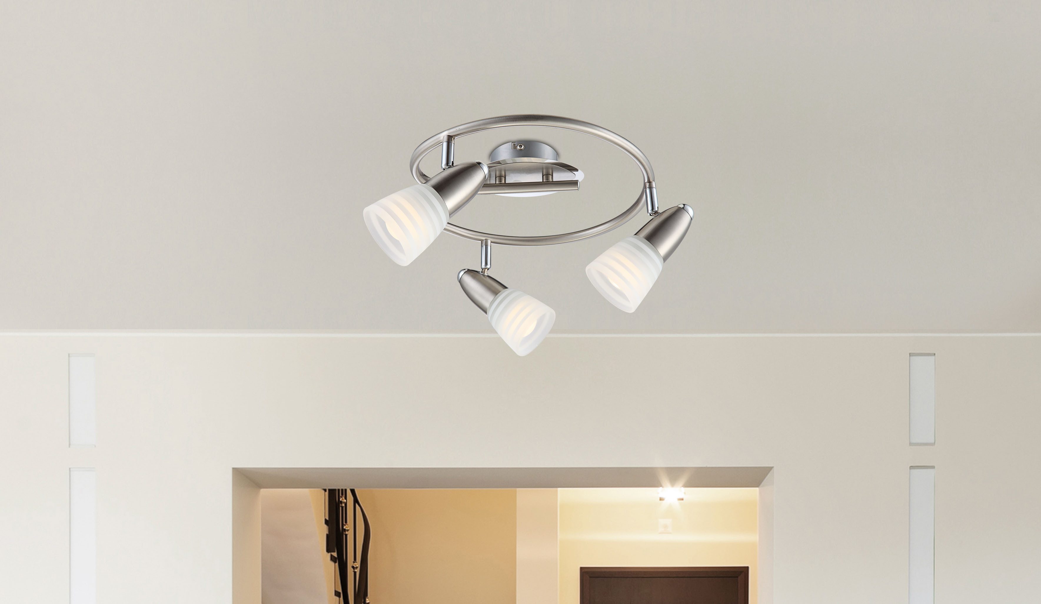 GLOBO LIGHTING Deckenstrahler CALEB, Leuchtmittel wechselbar, günstig online kaufen