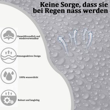 Avisto Regenmantel Regenmantel 2 Stück Regenmantel Durchsichtiger Regenponcho Wasserdicht (Schriften, Verstellbare Kapuze mit Kordelzug, Wiederverwendbar) Verstellbare Kapuze mit Kordelzug, hergestellt aus EVA-Material