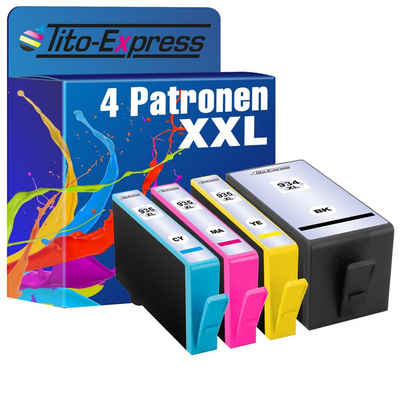 Tito-Express PlatinumSerie »4er Set ersetzt HP 934XL 935XL 934 935 XL (X4E14AE)« Tintenpatrone