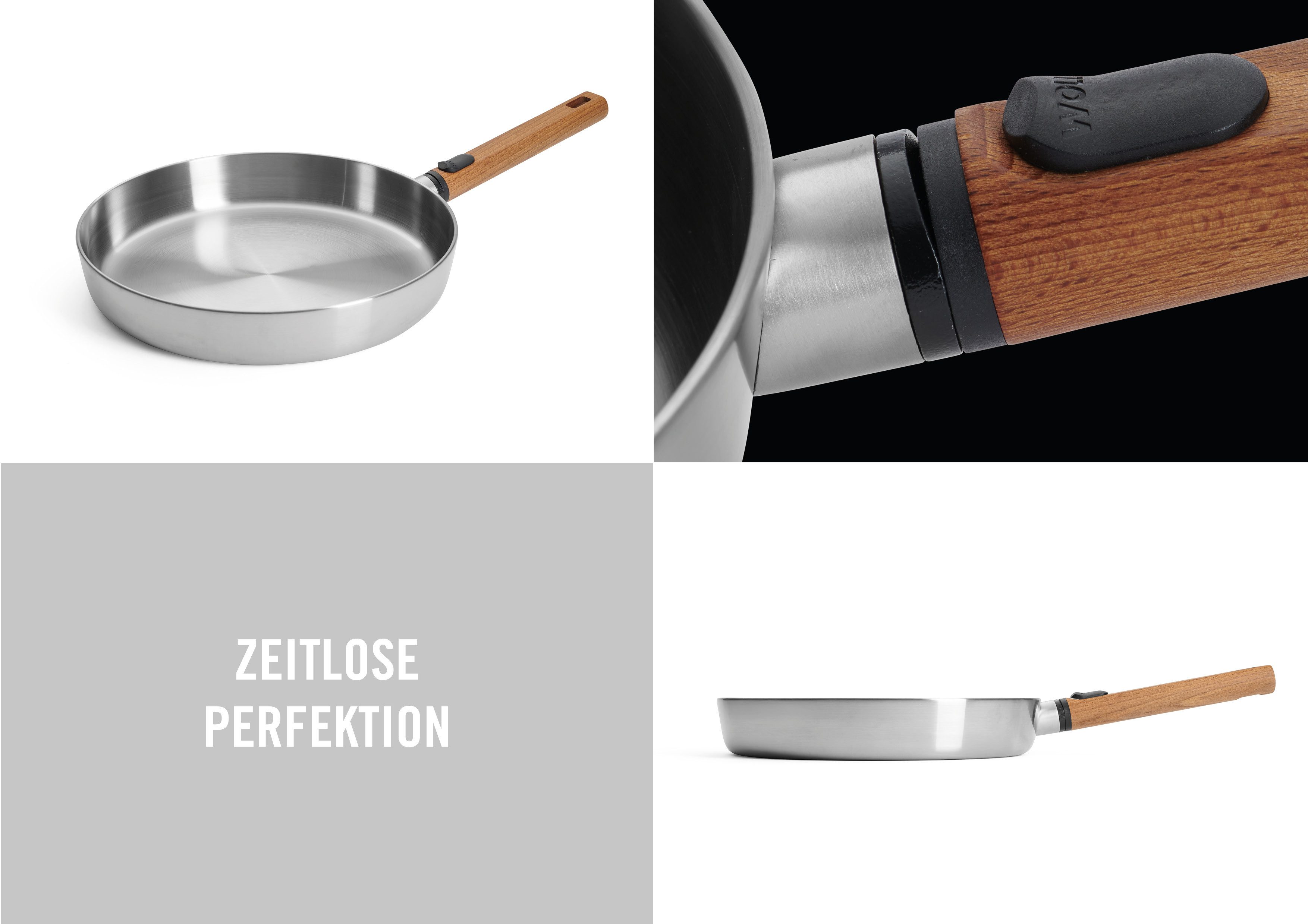 WOLL Bratpfanne Logic Steel, Edelstahl 18/10 (1-tlg), 5-Schicht-Aufbau