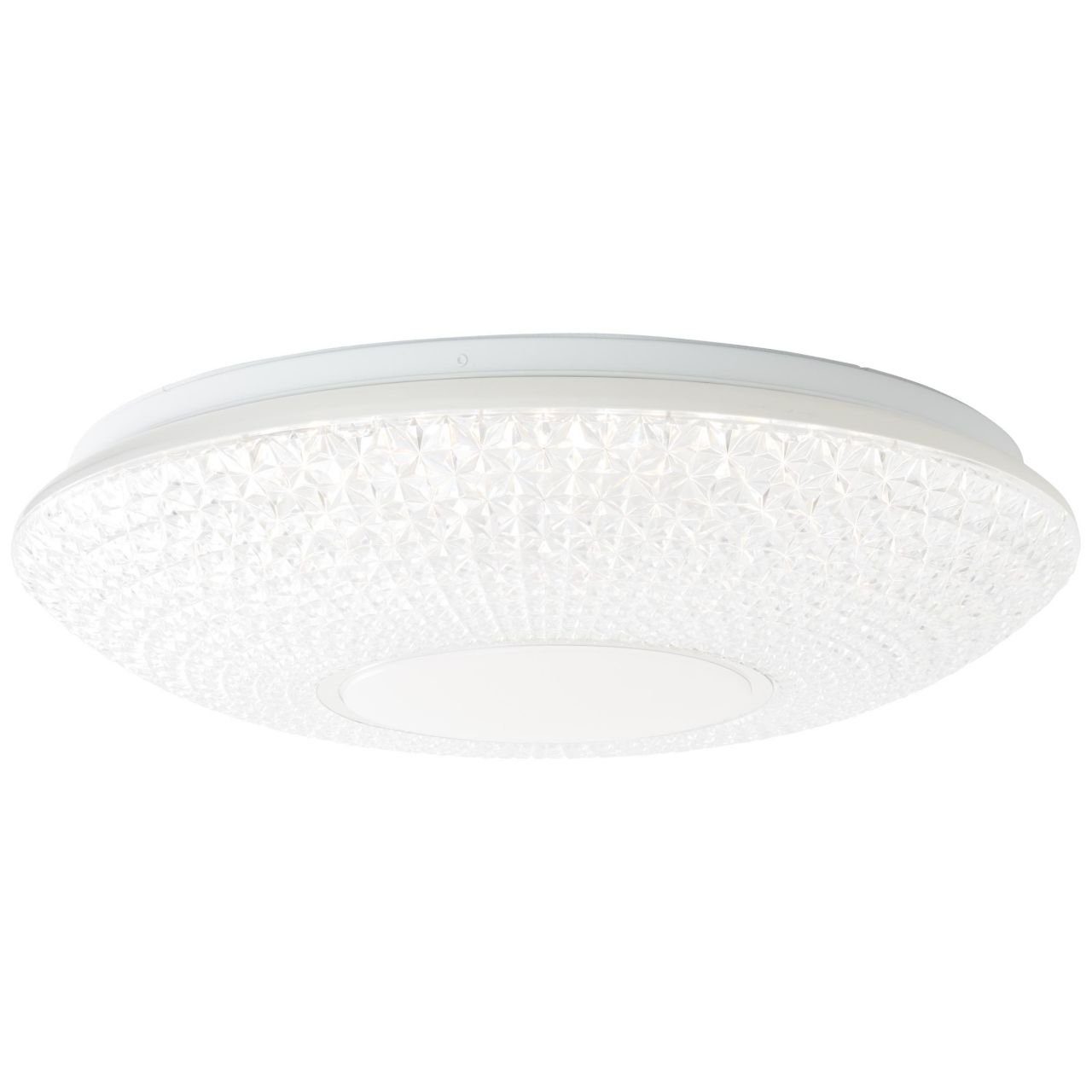 Nunya, 60W weiß/chrom integriert Lampe 52cm Deckenleuchte LED LED 3000-6500K, Nunya Brilliant Deckenleuchte 1x
