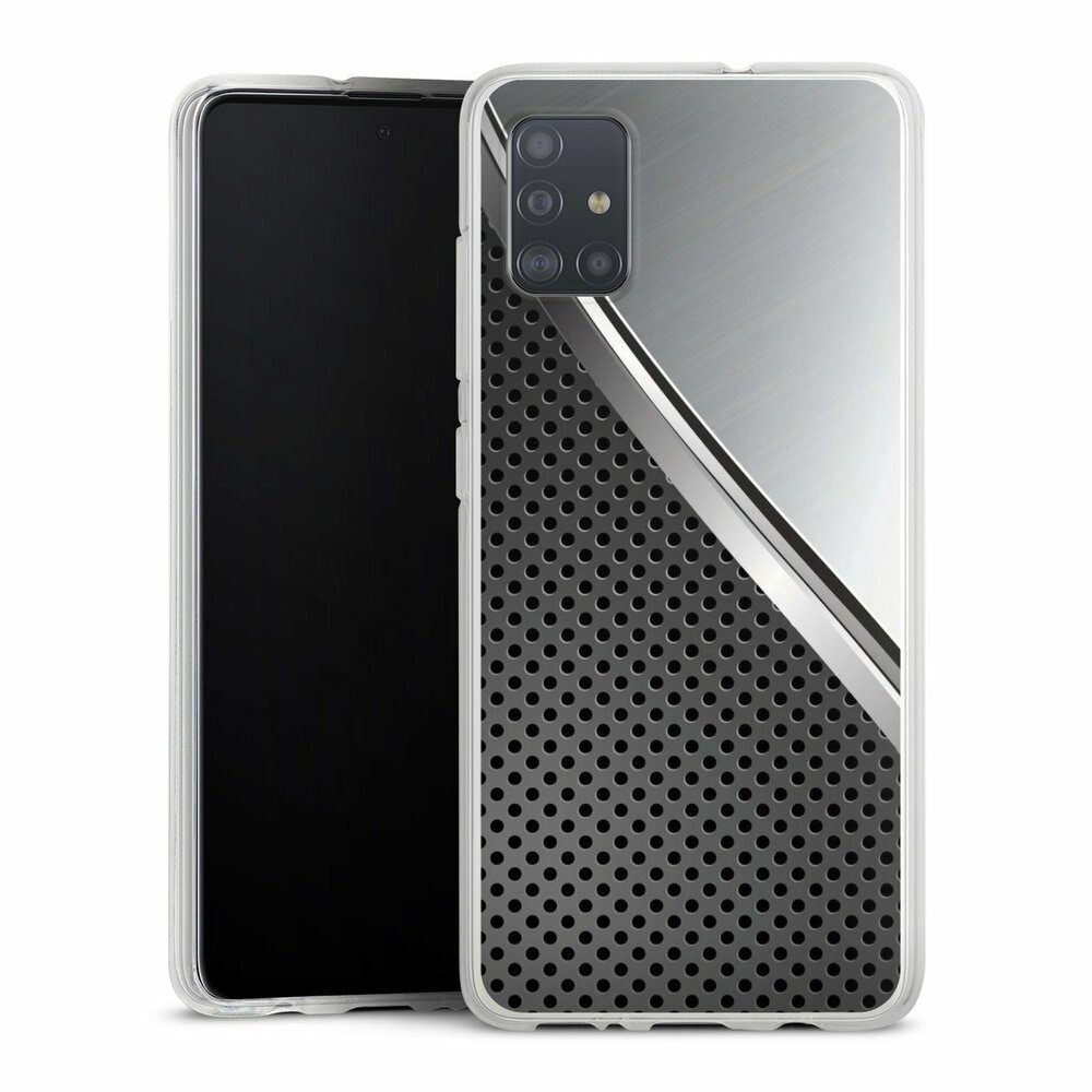 Handyhülle Carbon Stahl Metall Duo Metal Surface