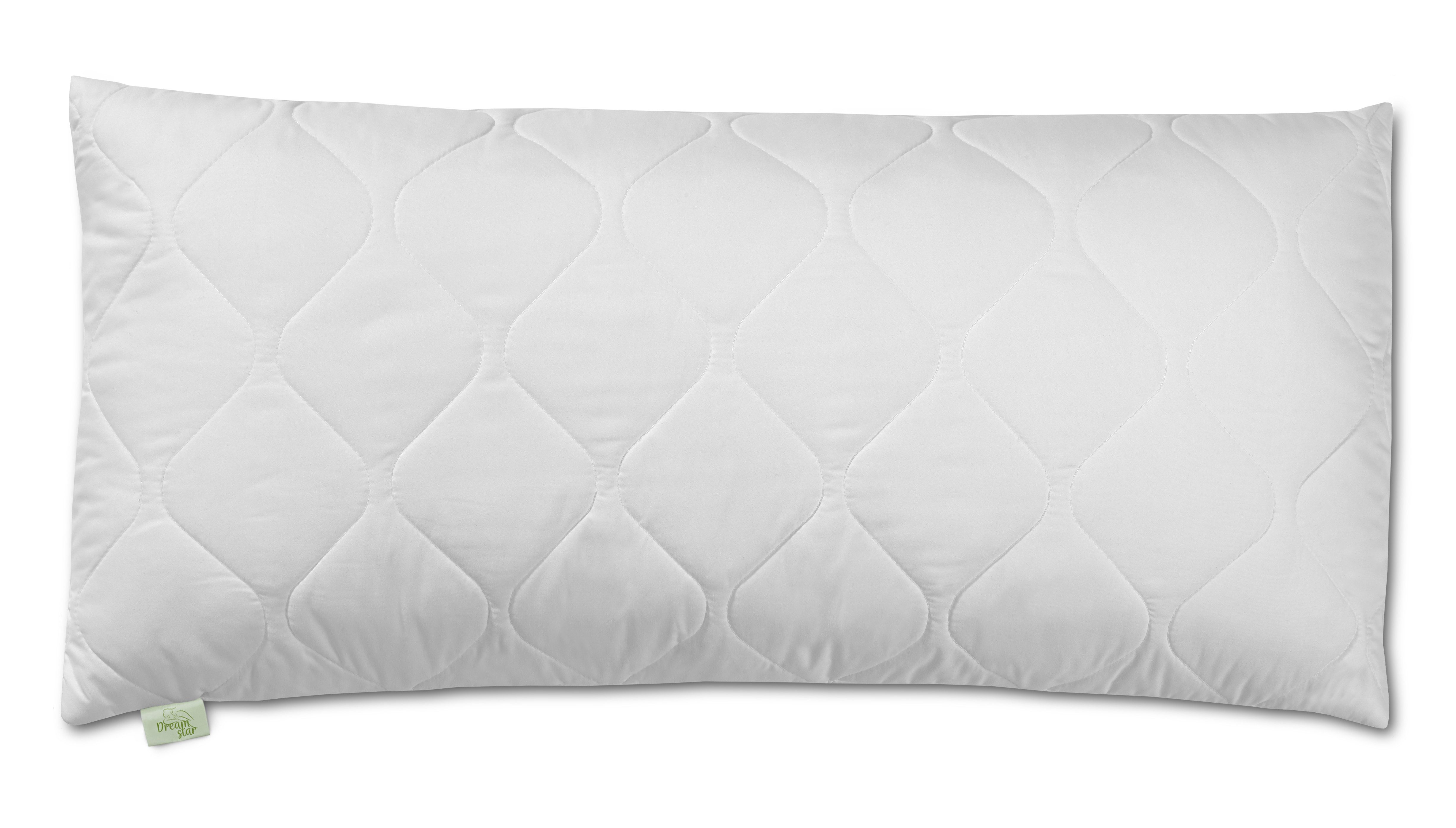 Dreamstar Microfaserkissen gestepptes Kopfkissen 40x80 cm günstig online kaufen