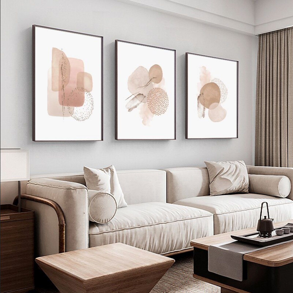 TPFLiving Kunstdruck (OHNE RAHMEN) Poster - Leinwand - Wandbild, Abstrakte günstig online kaufen