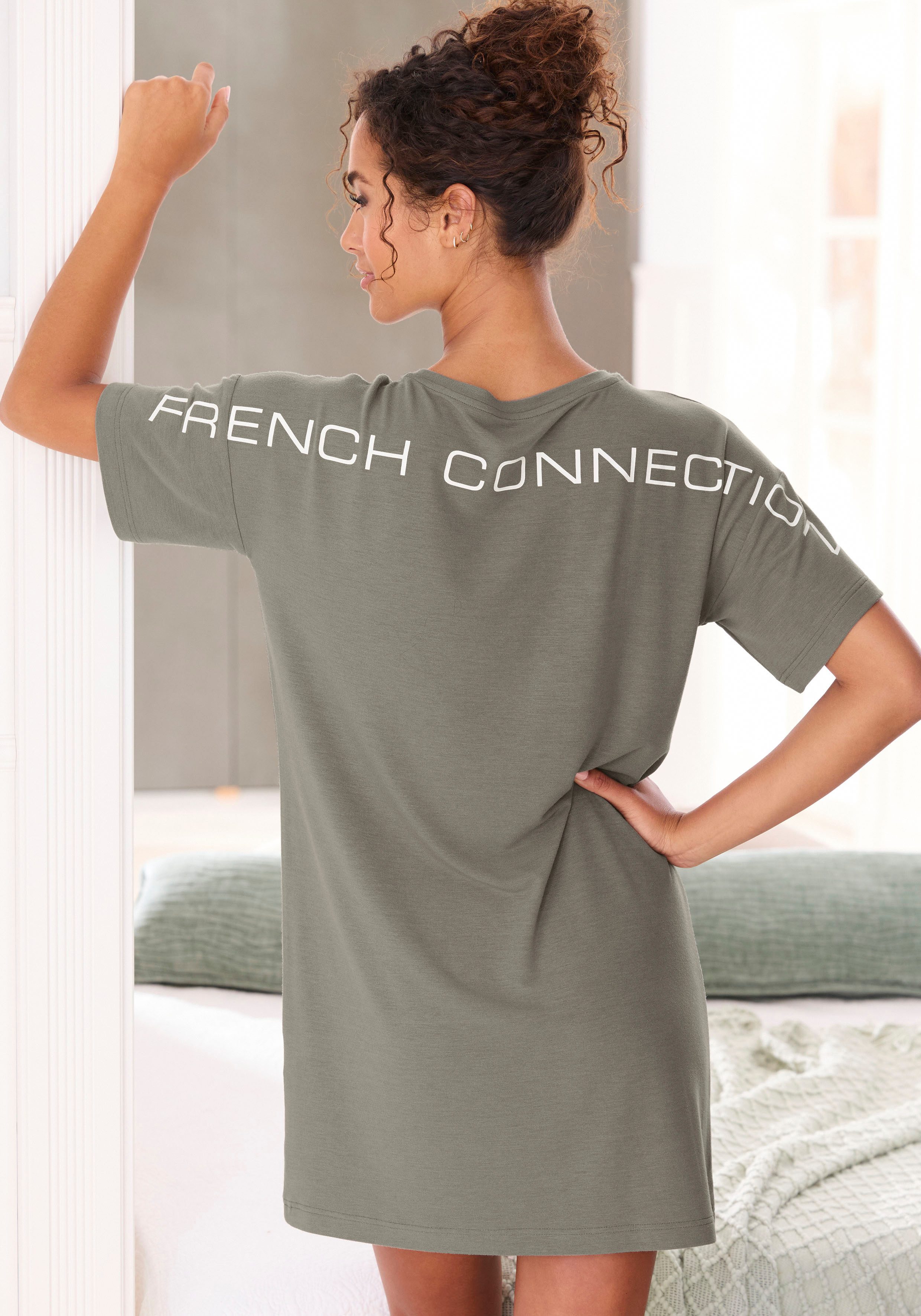 French Connection Nachthemd mit großem Logoprint günstig online kaufen