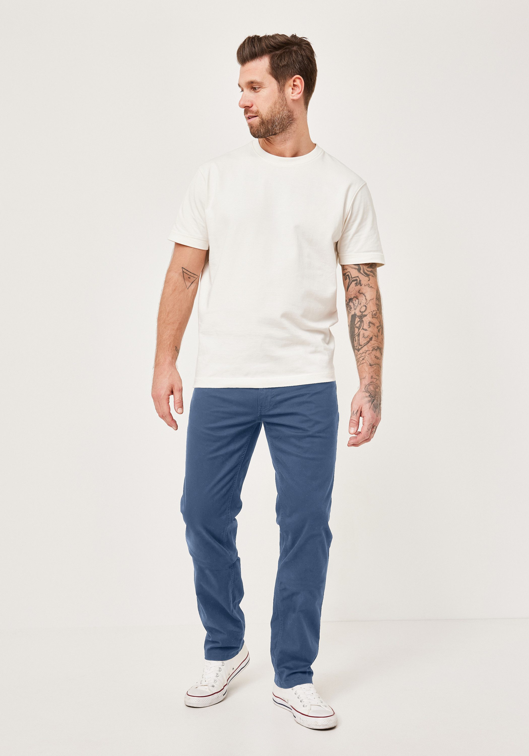 Redpoint Stoffhose MONTREAL Regular Fit 5-Pocket Hose mit elastischem Bund – Bild 4 von 5