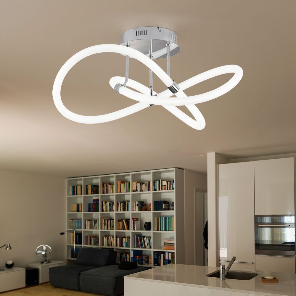 etc-shop LED dimmbar Wohnzimmelampe Deckenlampe Deckenleuchte Warmweiß, fest Deckenleuchte, verbaut, LED LED-Leuchtmittel