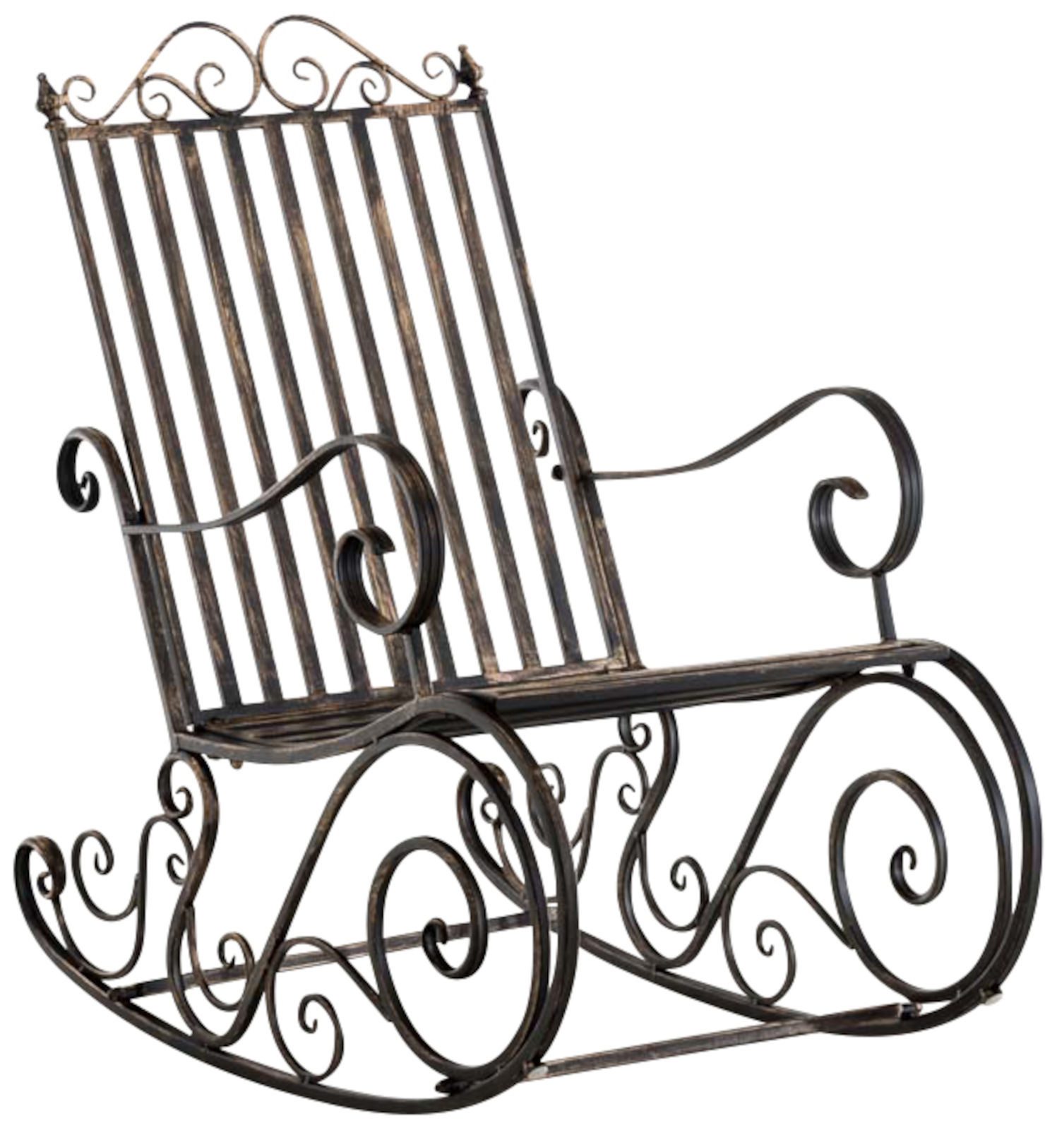 CLP Schaukelstuhl Schaukelstühle Smilla Eisen (2er Set, 2 St), Schwingstühle mit hoher Rückenlehne
