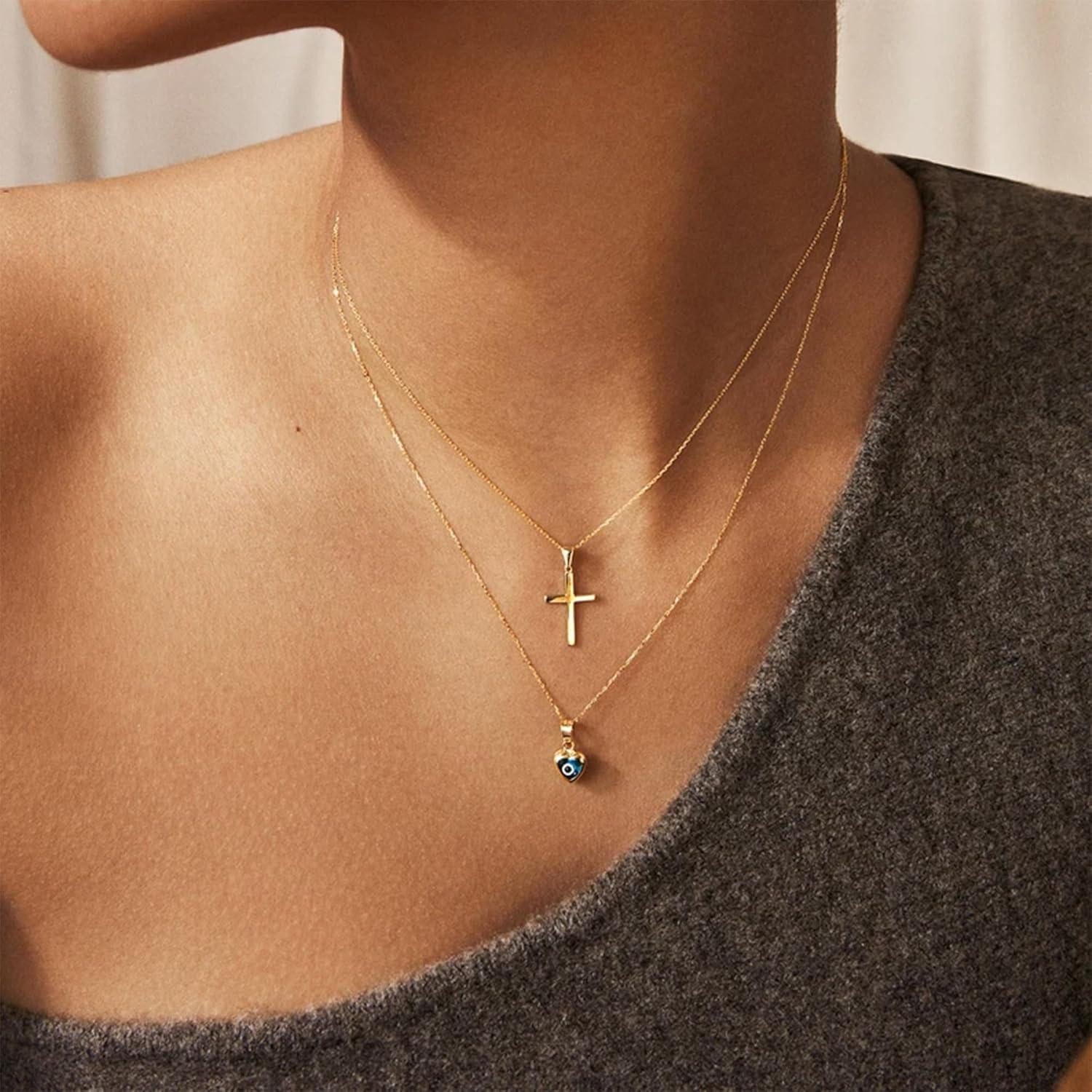 LuxusKollektion Kette und Anhänger Set Kreuz günstig online kaufen