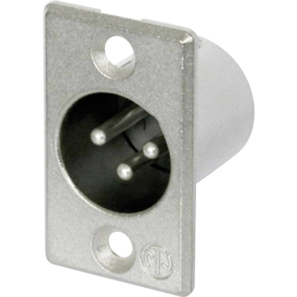 Neutrik XLR-FLanschstecker NC3MP Audio- & Video-Adapter