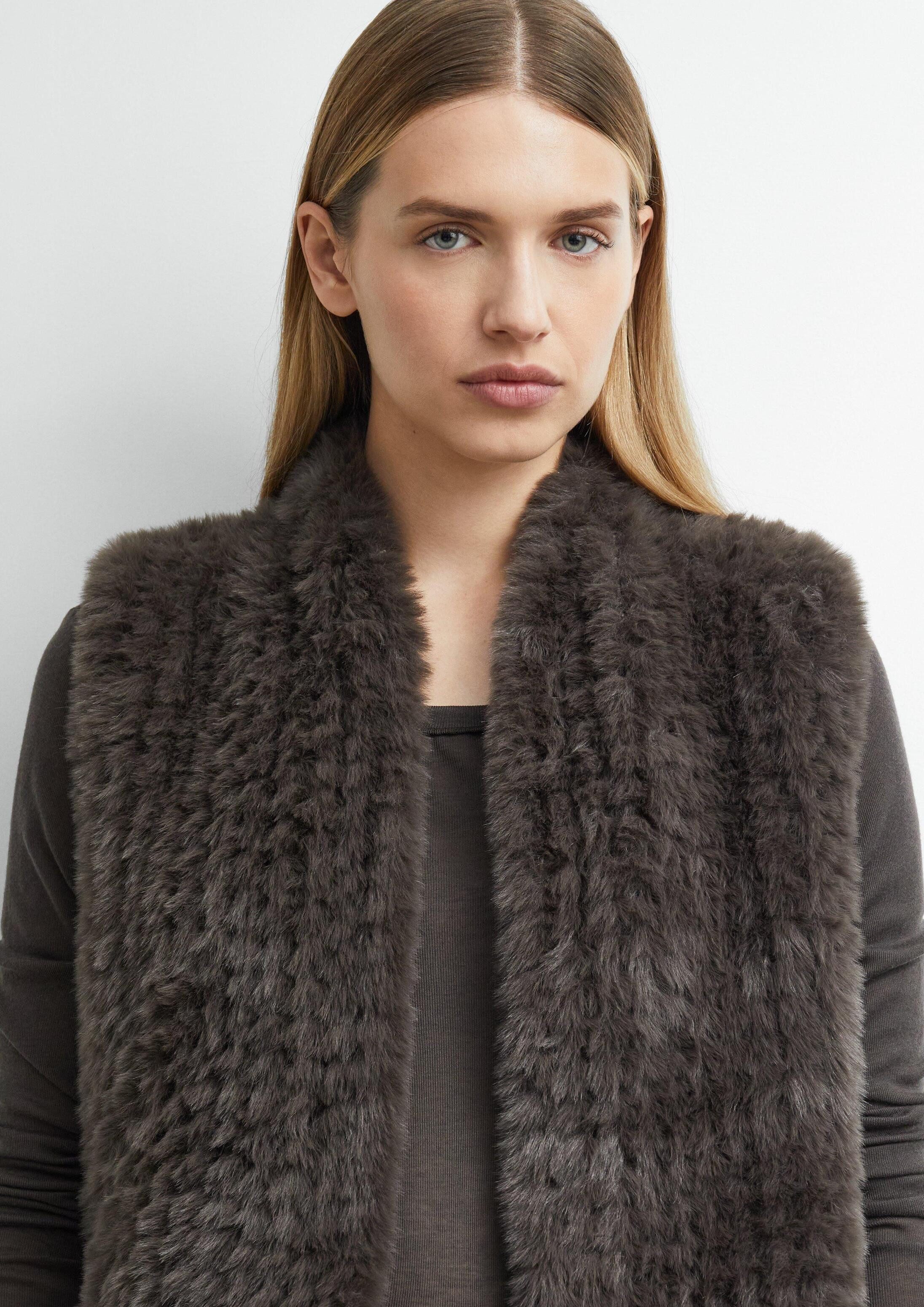 comma Outdoorjacke Outdoor-Weste Fake-Fur-Weste – Bild 4 von 5