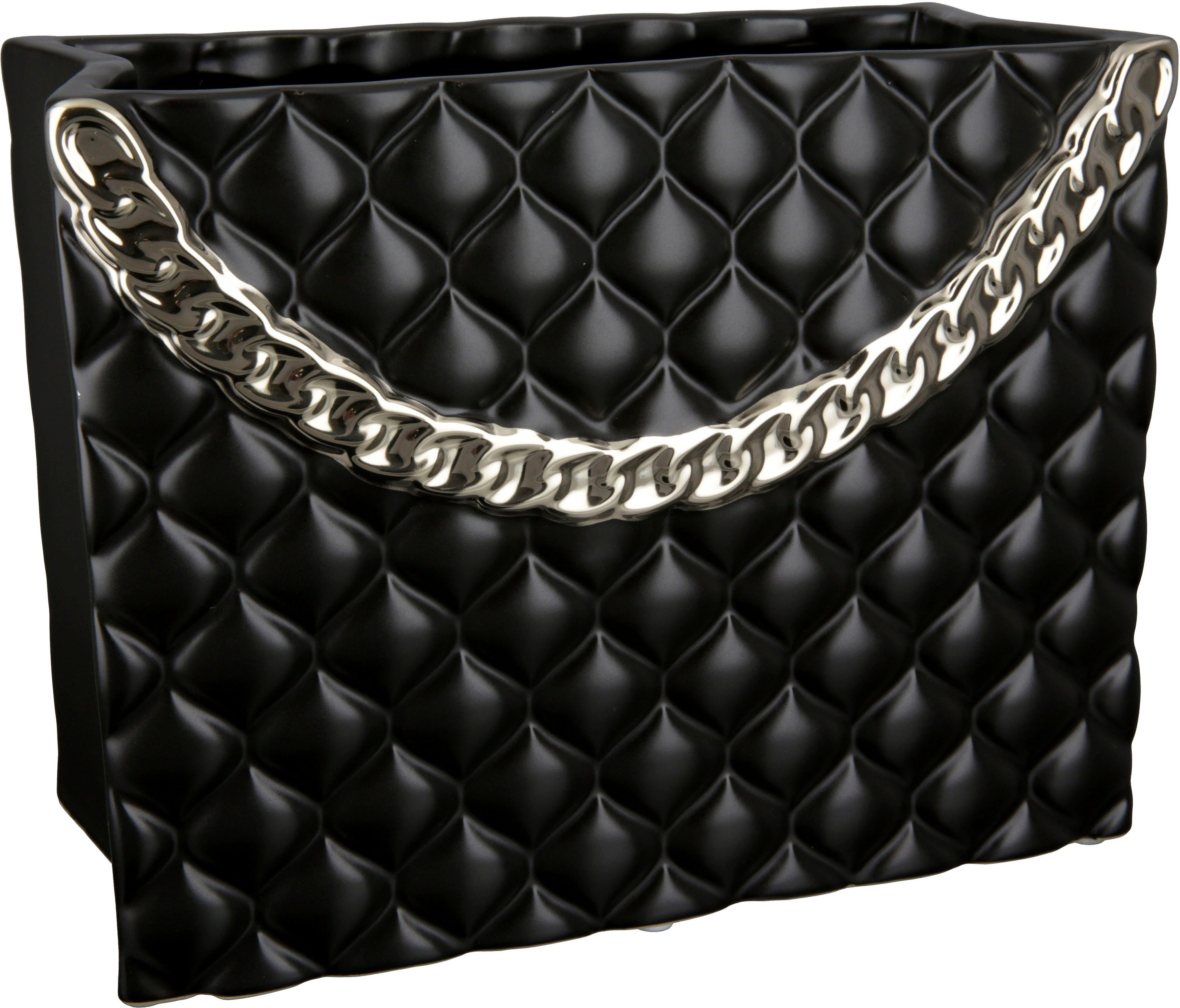 GILDE Tischvase Paris, Dekovase (1 St), Vase aus Keramik, in Handtaschenfor günstig online kaufen