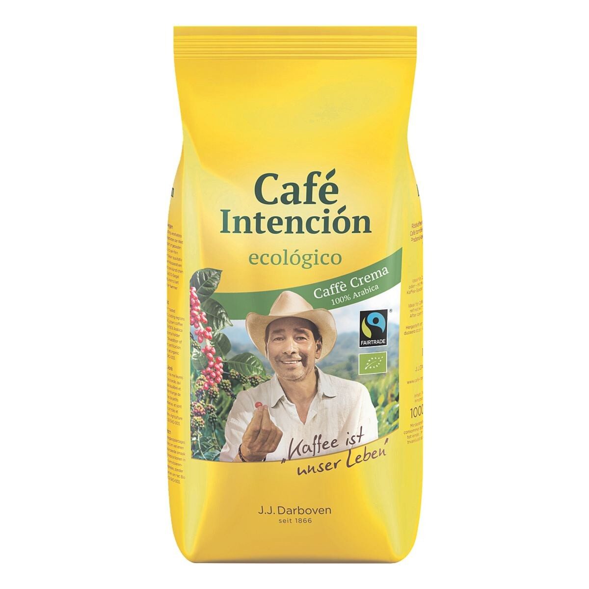 JJ.Darboven Kaffee Café Intención ecológico, 1 kg, ganze Bohnen
