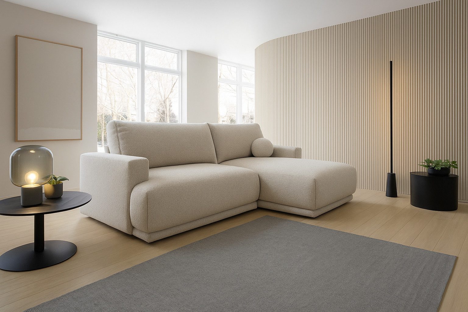 VIVENTE Möbel Ecksofa VENTO 1 Ecksofa m. Schlaffunktion u. Bettkasten Now or Never, mit Bettkasten