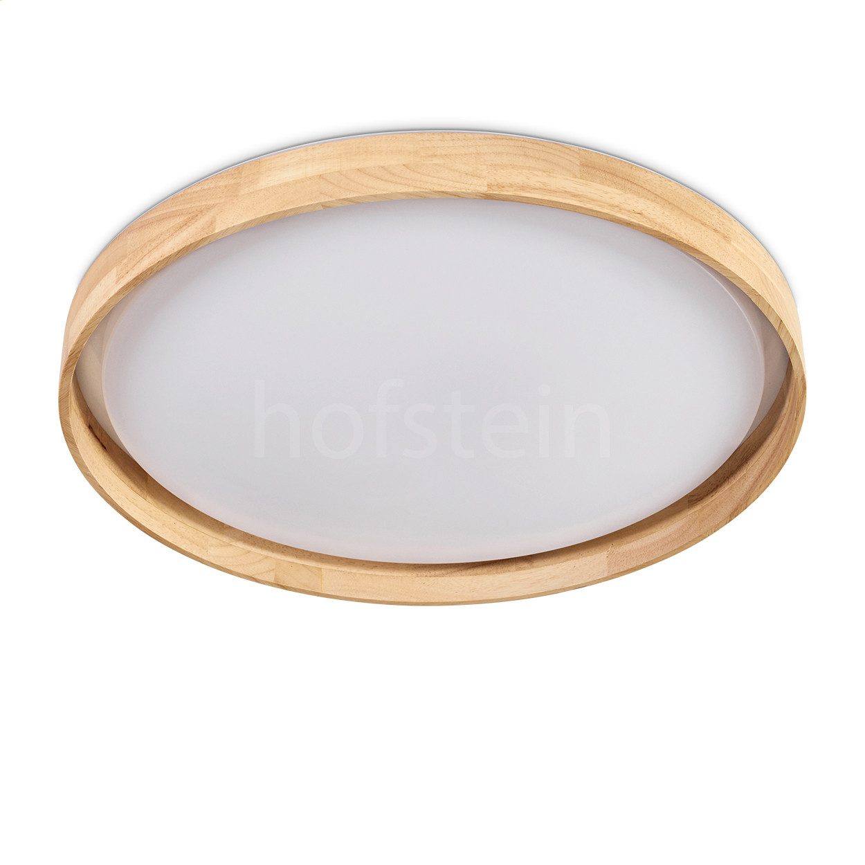 hofstein Deckenleuchte Deckenlampe aus Holz/Metall/Kunststoff in Natur/Weiß günstig online kaufen