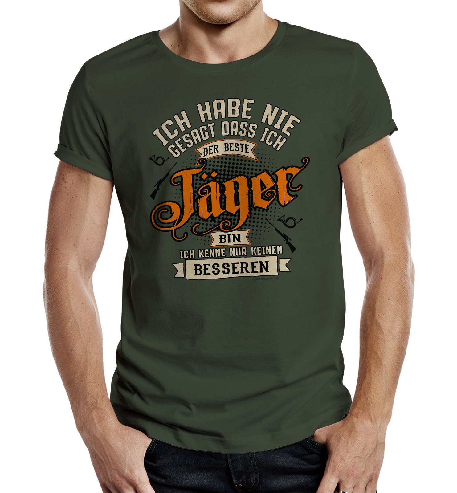 Jäger beste Rahmenlos für der Geschenk - als T-Shirt Jäger