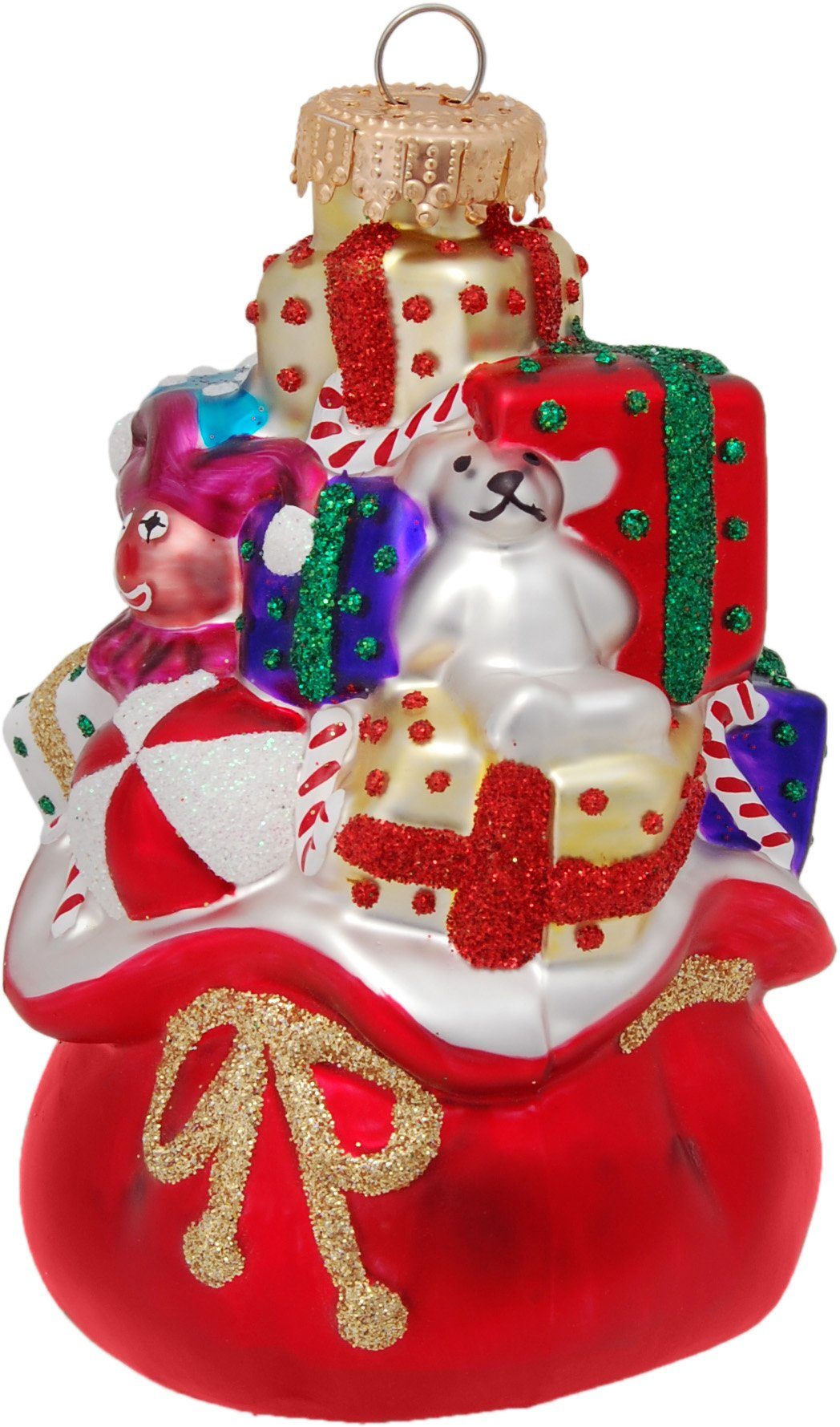 Krebs Glas Lauscha Christbaumschmuck CBK01061, Weihnachtsdeko rot, Christbaumschmuck (1-tlg), Geschenkebeutel aus Glas