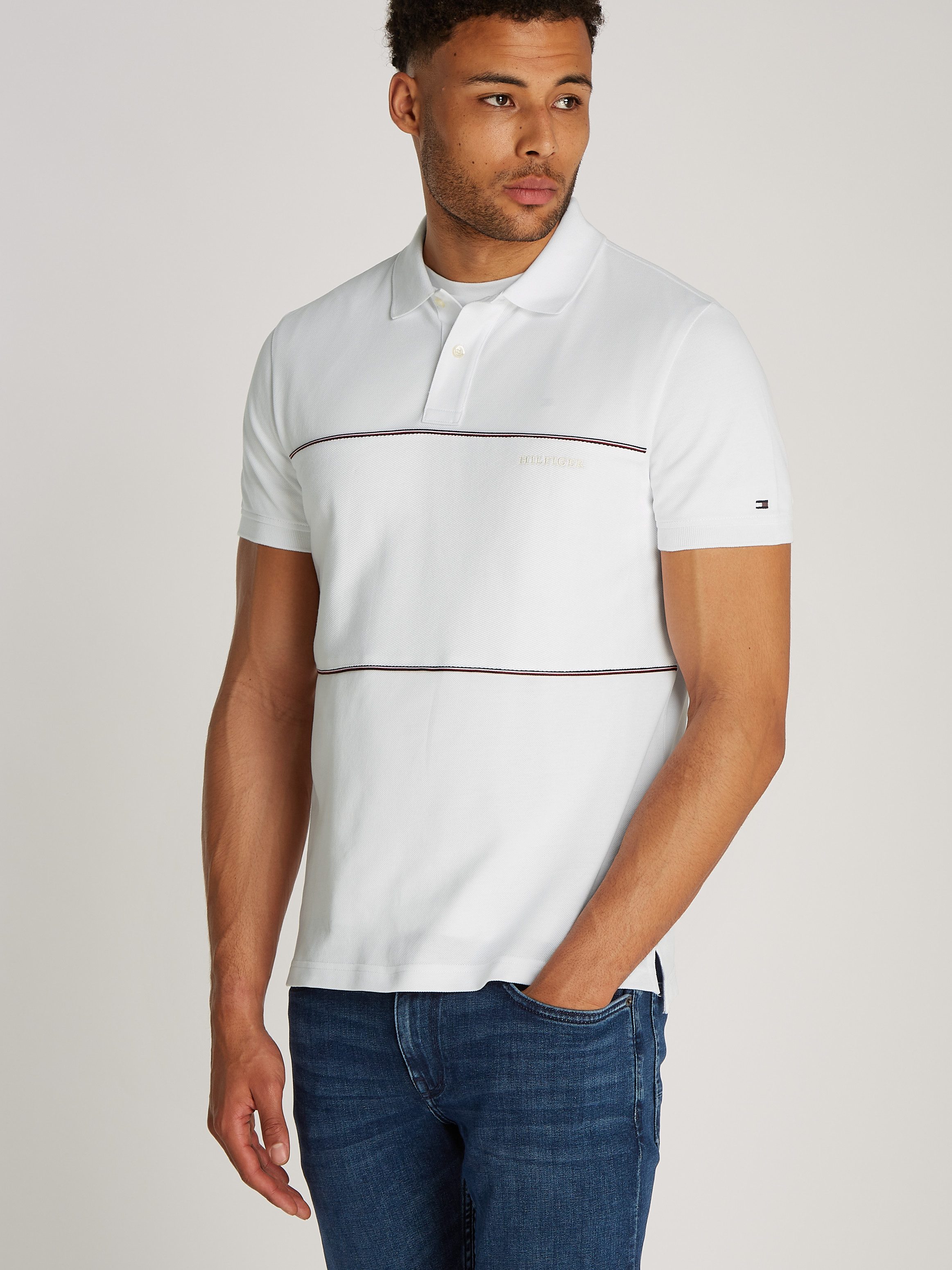 Tommy Hilfiger Poloshirt GLOBAL STRIPE BLOCKING günstig online kaufen