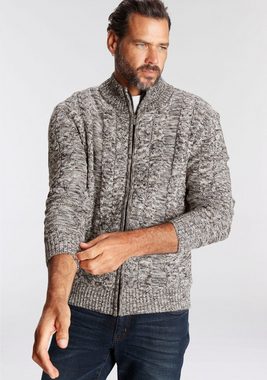 Man's World Strickjacke mit Zopfmuster