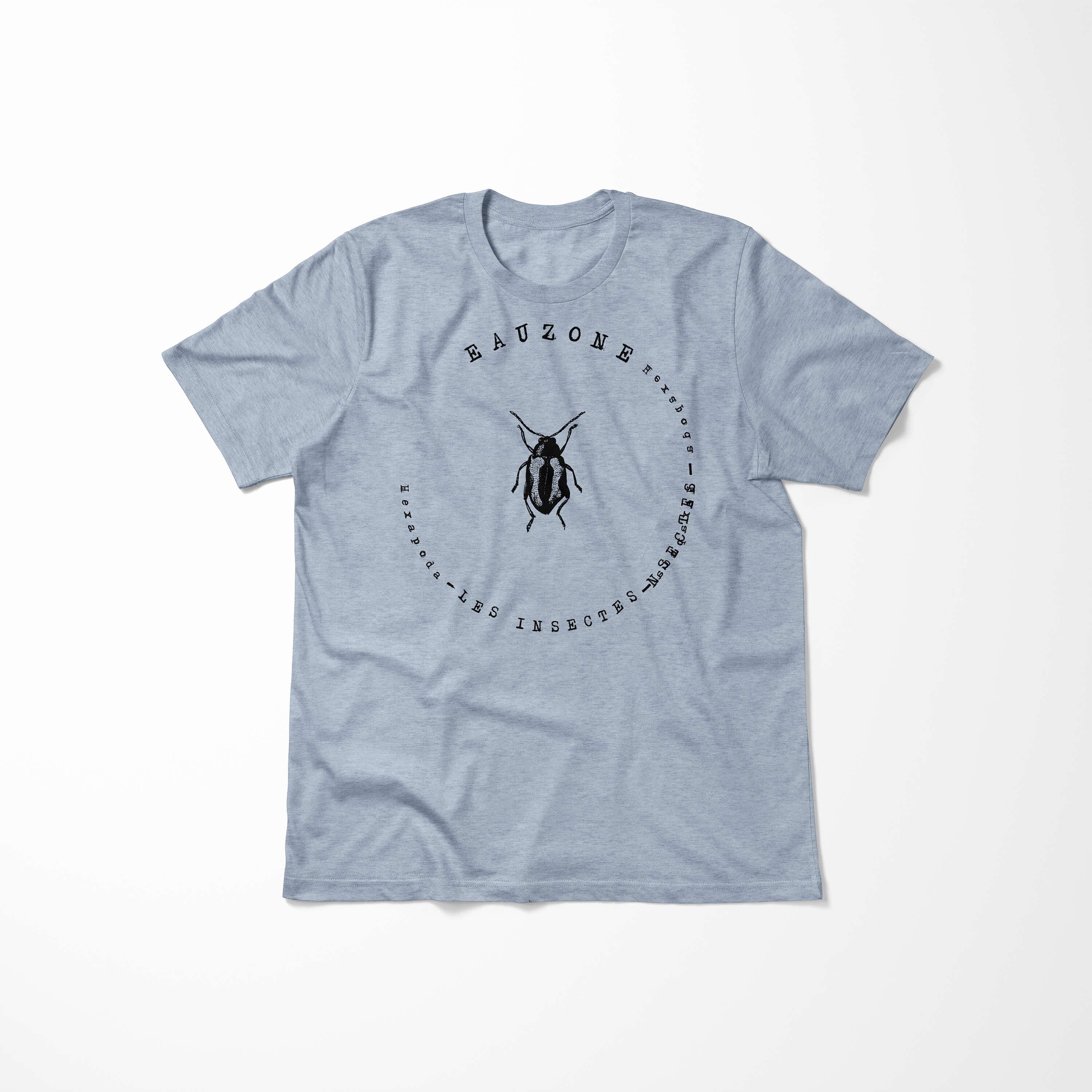 Art Hexapoda Sinus Flea Stonewash T-Shirt Herren Beetle T-Shirt Denim
