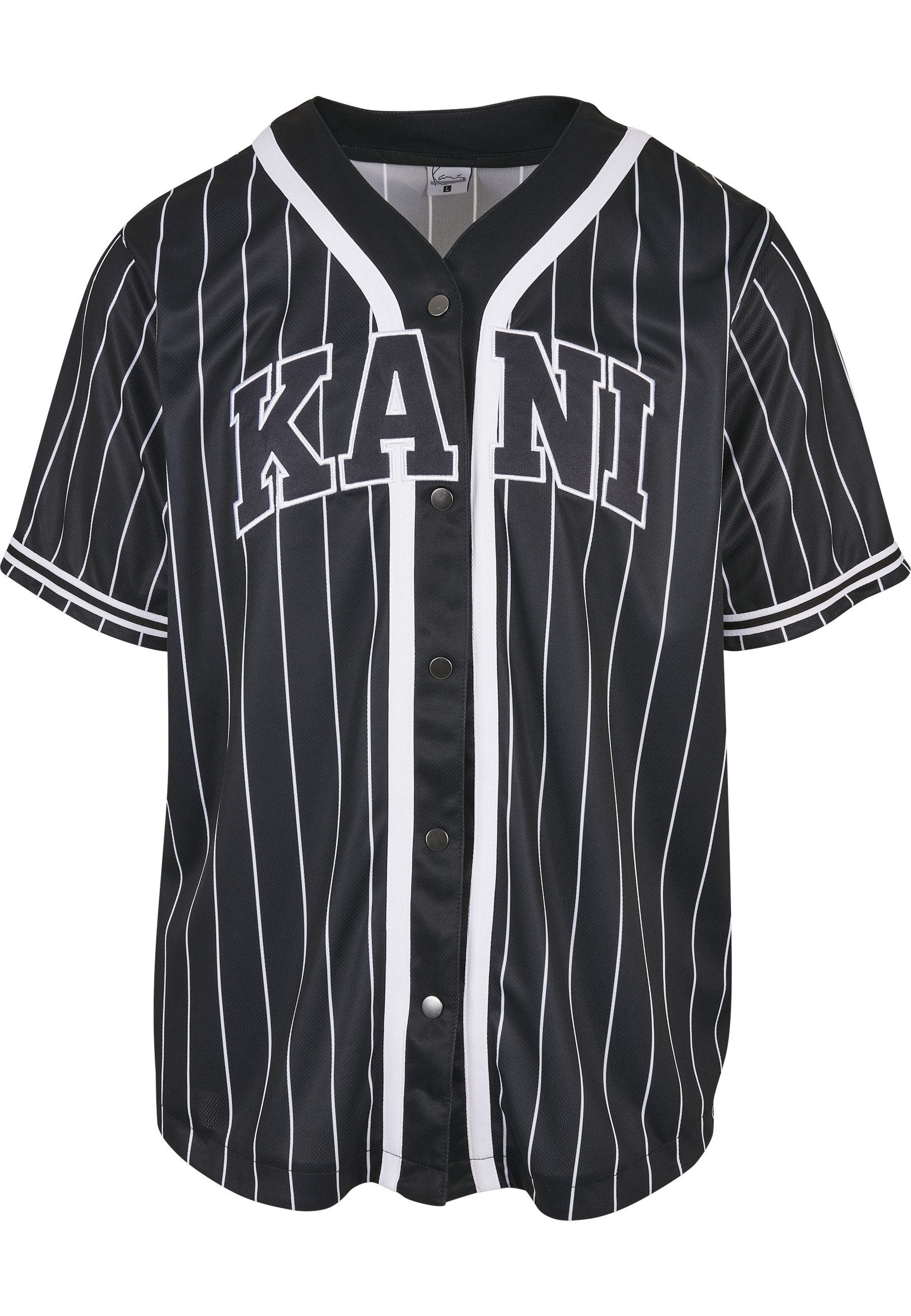 Karl Kani Langarmhemd Karl Kani Herren KM221-115-1 Serif Pinstripe Baseball Shirt (1-tlg)