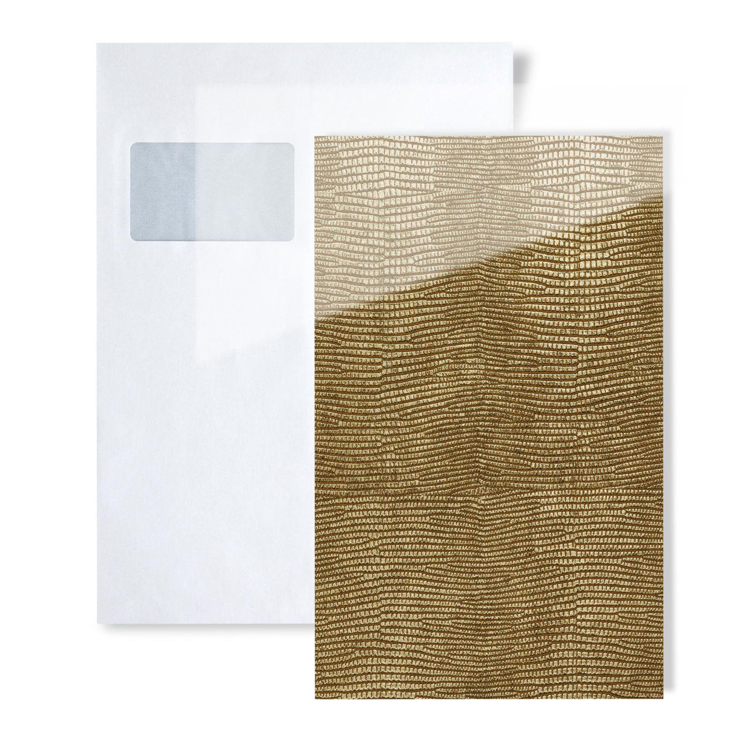 Wallface Wandpaneel 1 MUSTERSTÜCK S-16982 DIN A5 Wandpaneel Muster, BxL: 15x20 cm, 0 qm, (1 MUSTERSTÜCK, Produktmuster, 1-tlg., Muster des Wandpaneels) Gold, hellbraun