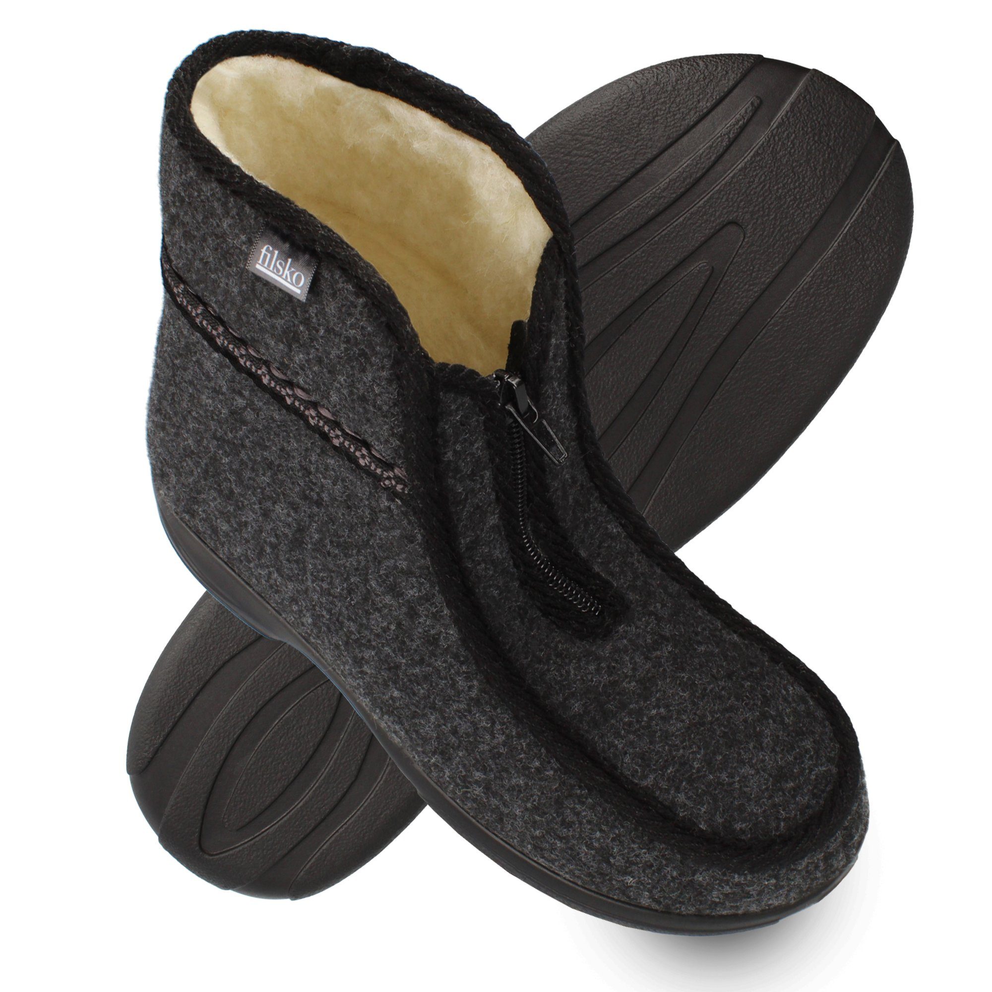 filsko Norrland Herren Winter Домашняя обувь Hausschuh HüttenSchuhe aus Filz