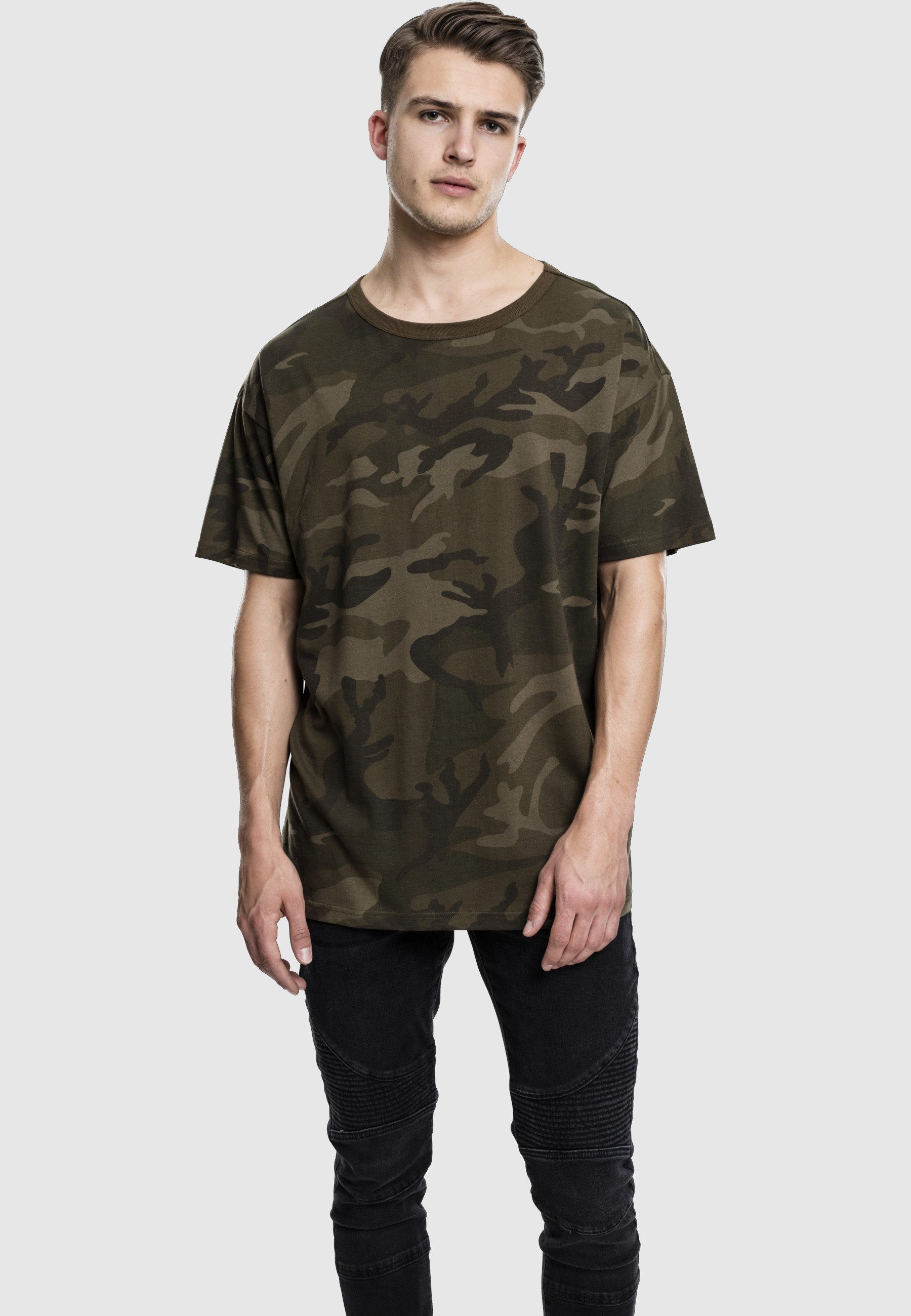 URBAN CLASSICS Kurzarmshirt Urban Classics Herren Camo Oversized Tee (1-tlg)