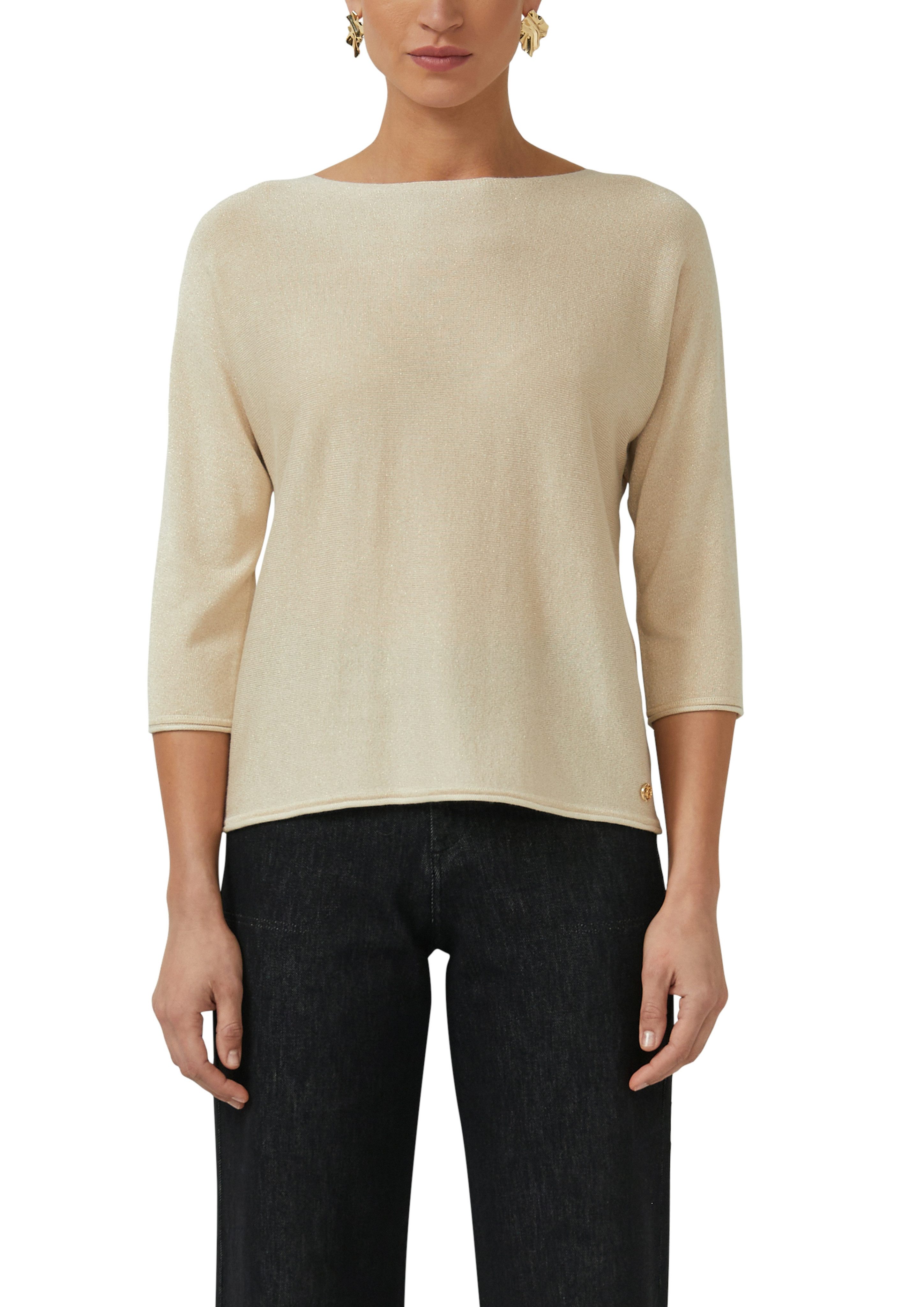 s.Oliver BLACK LABEL 3/4 Arm-Pullover mit Glitzer-Details