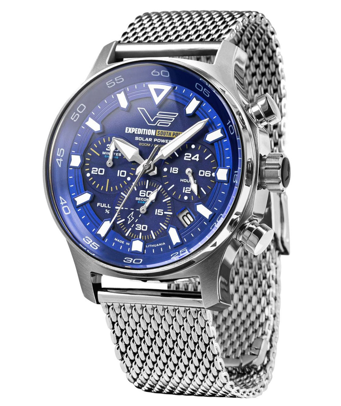 Vostok Europe Chronograph Expedition South Pole Chronograph Stahl/Blau