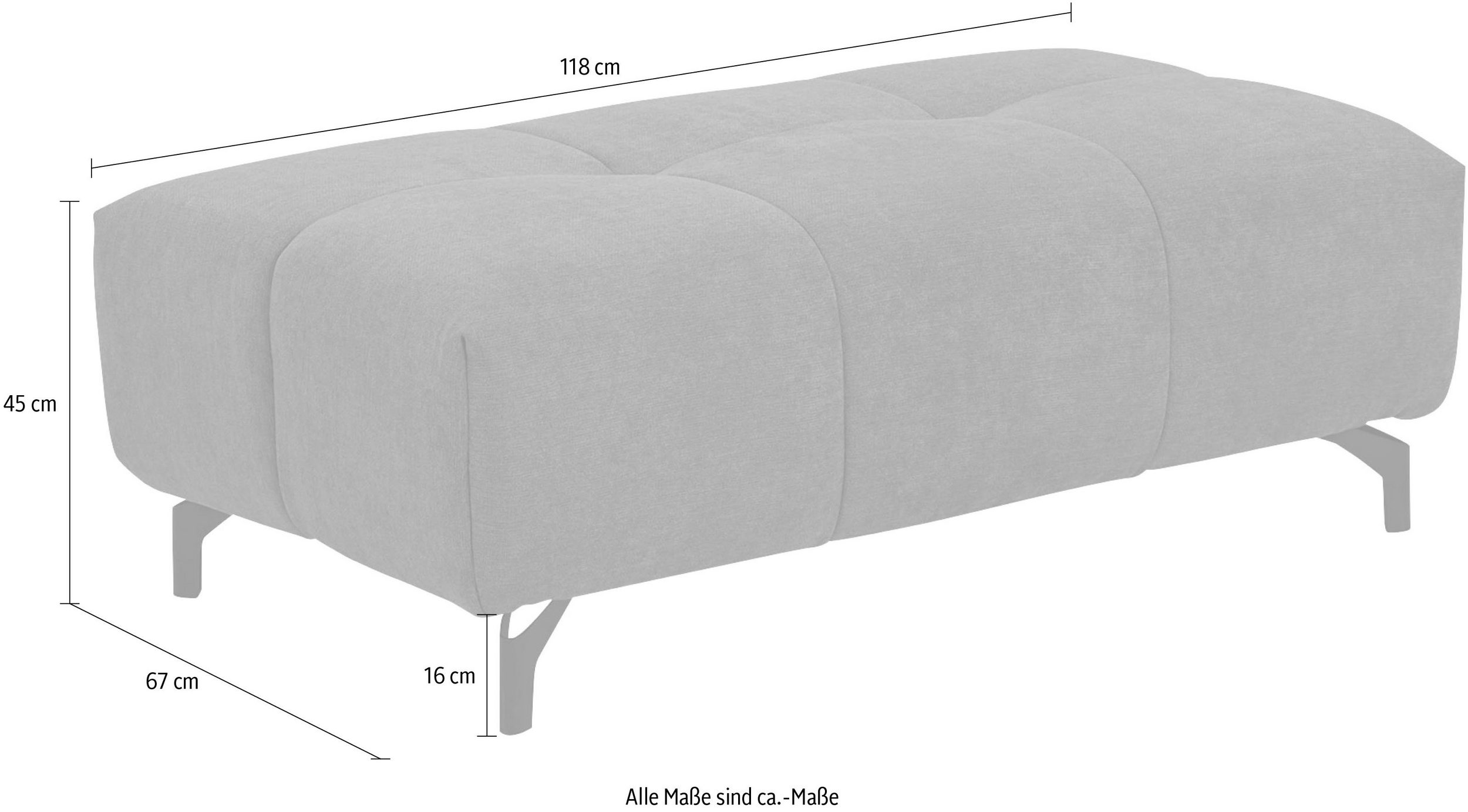 Sofaelement LAMIYA von INOSIGN - Maße