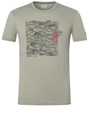 SUPER.NATURAL T-Shirt für Herren, Merino LONGBEARD SURFER sportlich, aktiv