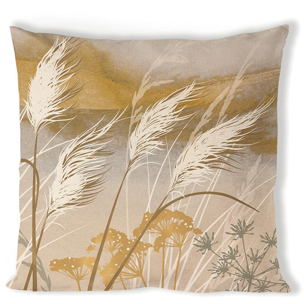 Ambiente® Dekokissen Waving grass, Dekokissen Kissenbezüge ohne Füllung Baumwolle 40x40 cm