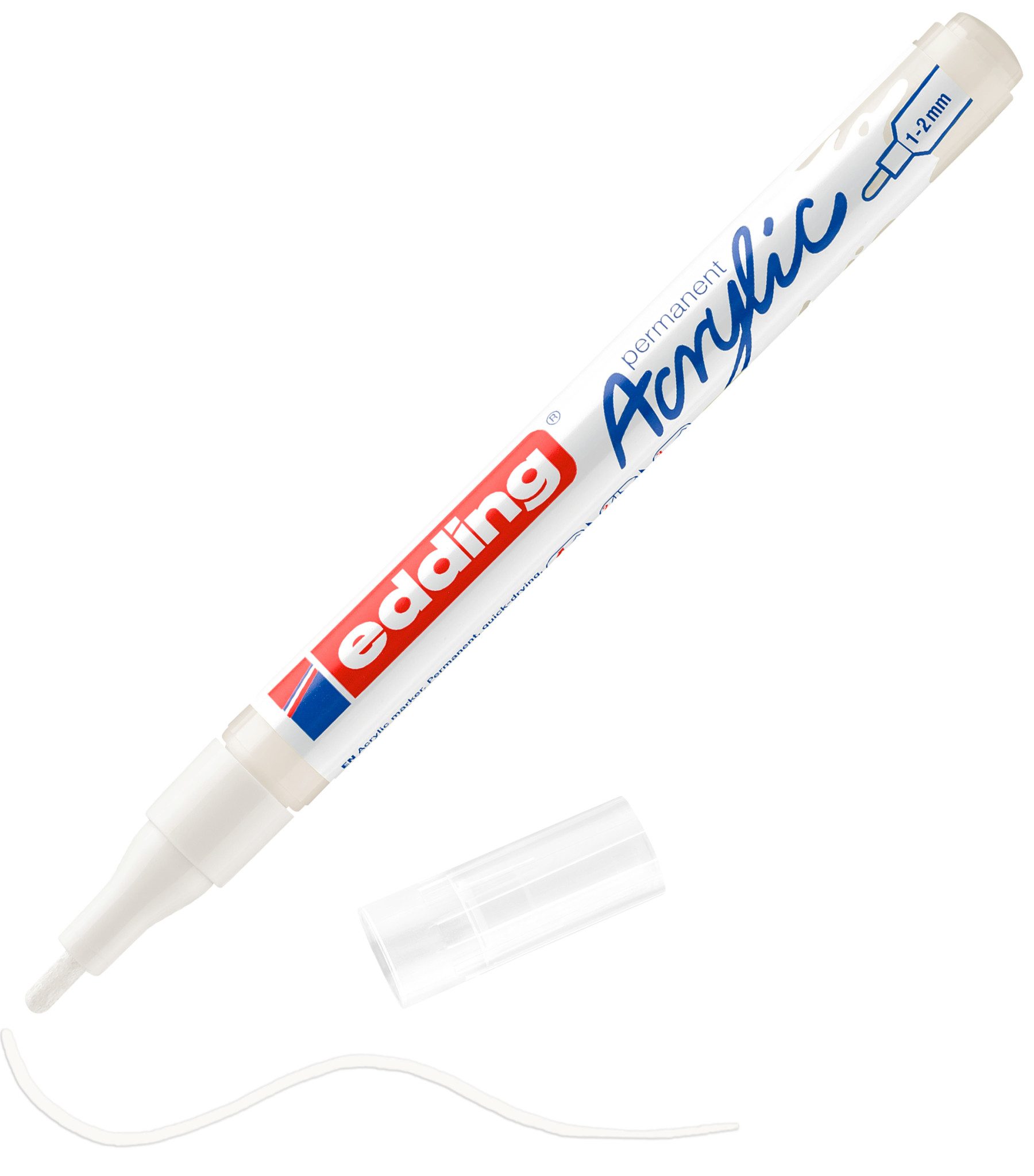 edding Marker 5300, 1 mm - 2 mm Strichstärke, Wasserfest, geruchsarm, lichtecht