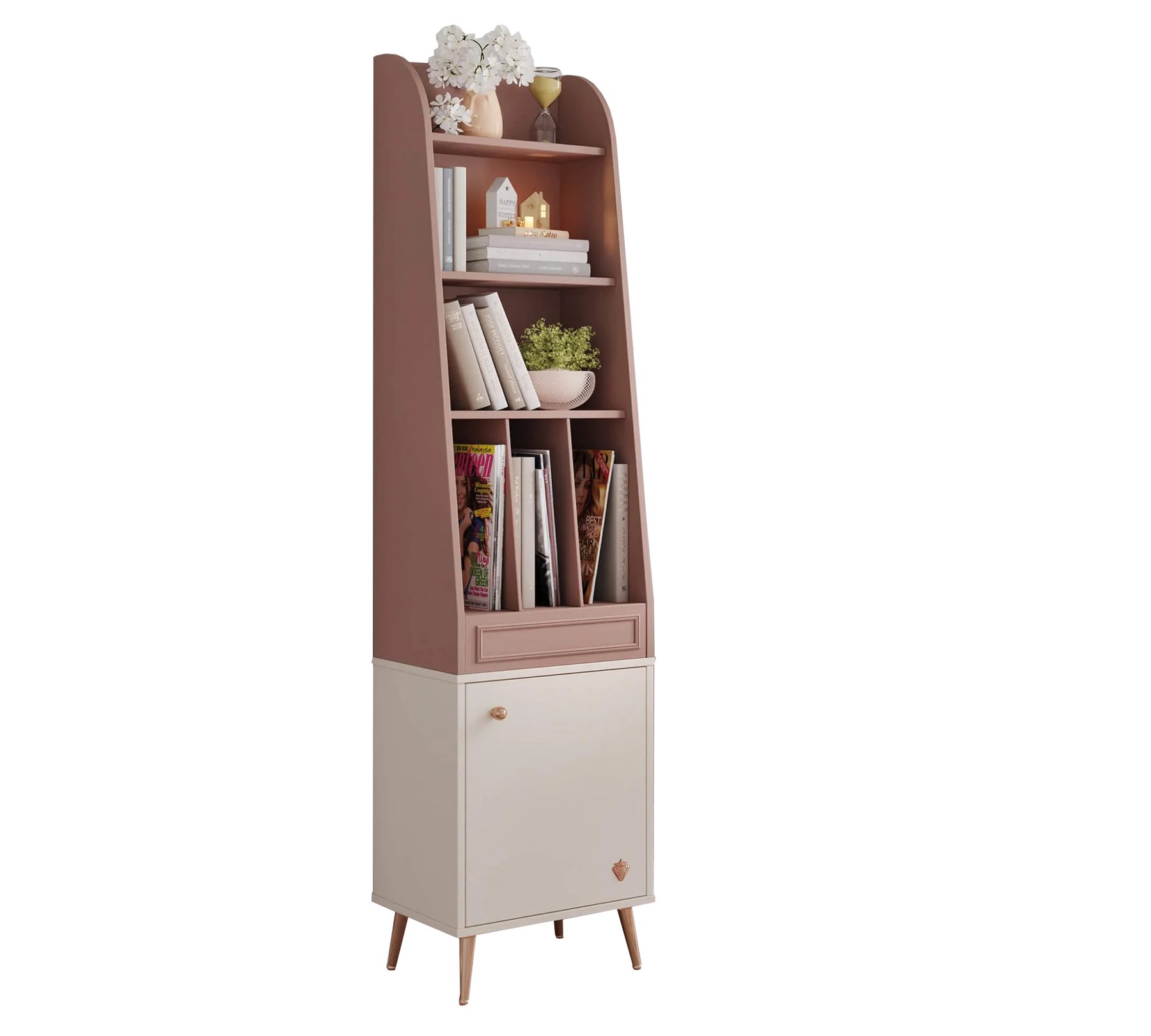 Möbel-Zeit Bücherregal ELEGANCE – Elegantes Standregal für Kinder- & Jugendzimmer