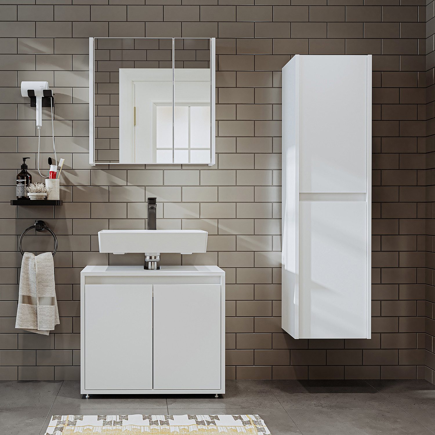 Roomart Badmöbel-Set MELONA 65, (Unterschrank • günstig online kaufen