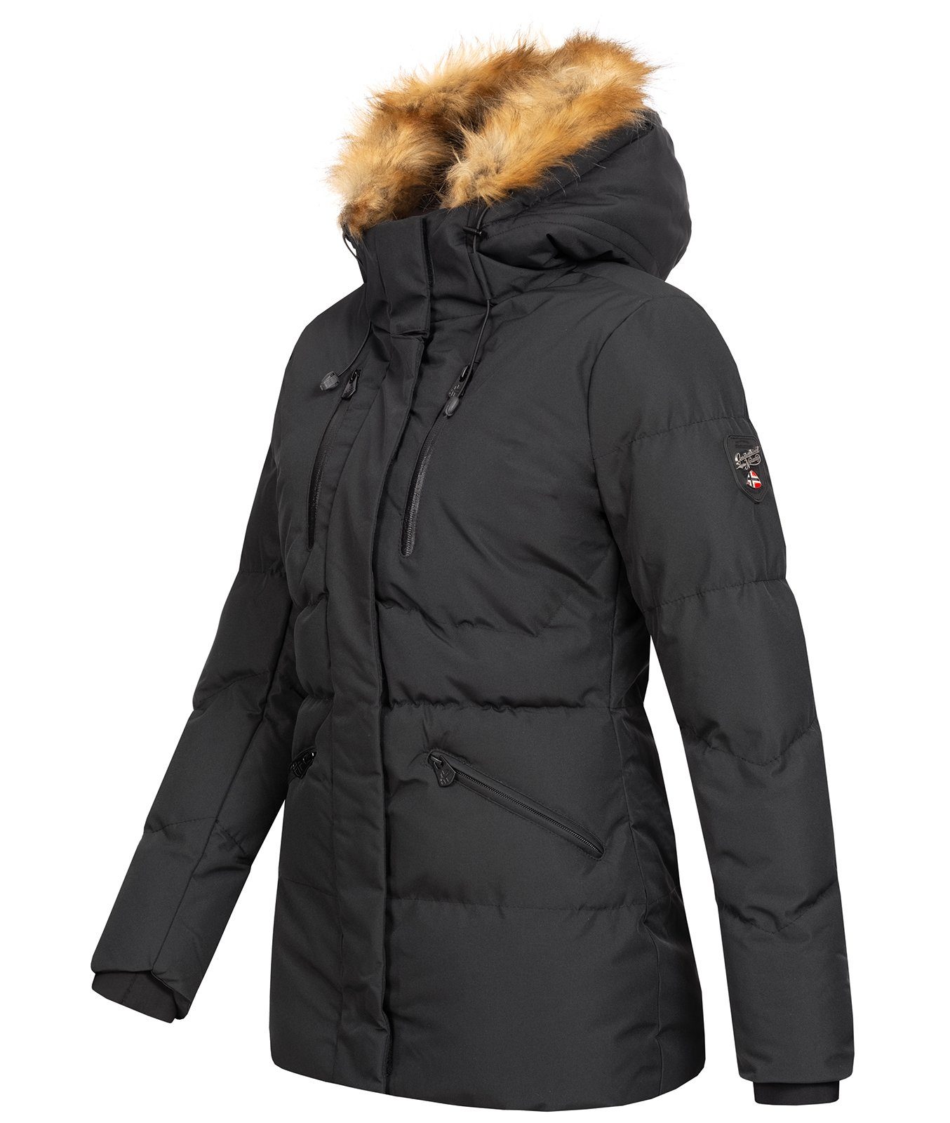 Geographical Norway Winterjacke Damen Winterjacke mit Kunstfellkragen D-437 günstig online kaufen