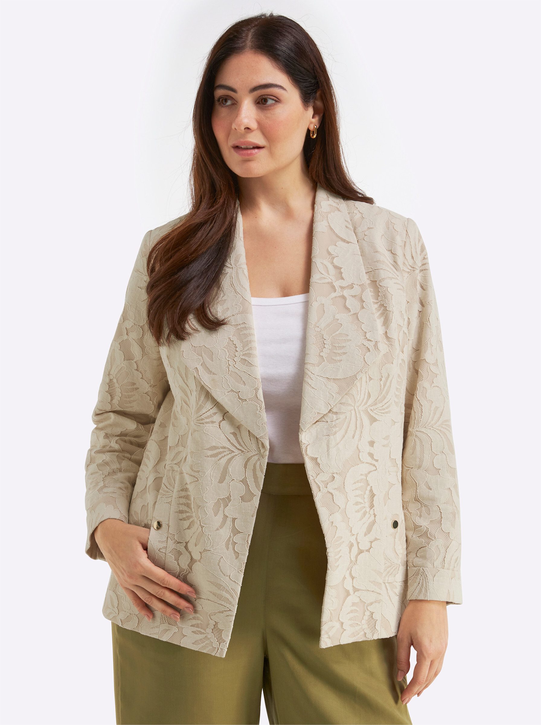 Sheego Allwetterjacke Jacke Langarm