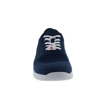 BERKEMANN Linus Sneaker, blau / grau, Comfort Knit, Wechselfußbett, Weite H 590 Schnürschuh