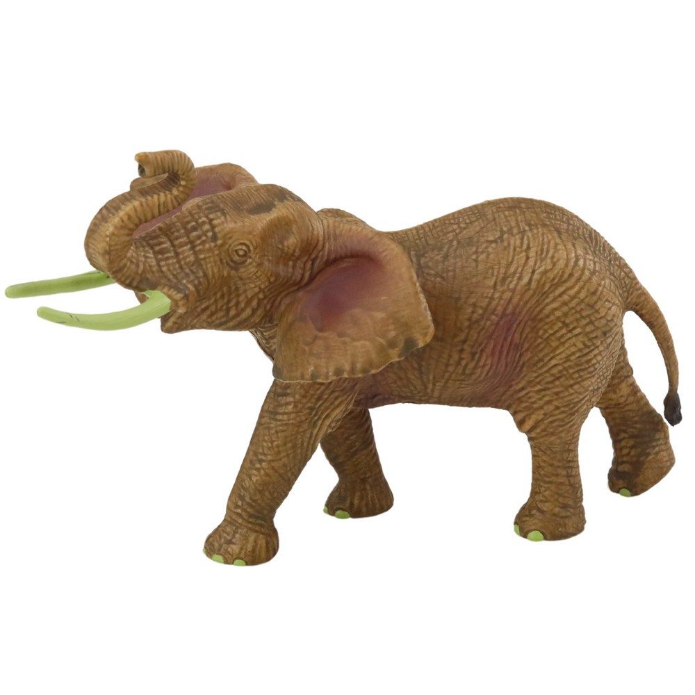 LEAN TOYS Sammelfigur Tierfigur Elefantenfigur Safarifigur (Spar-Set, 1 St., 18 x 11,5 x 10 cm robust), realistische Hautstruktur, CE-geprüft, ab 3 Jahren